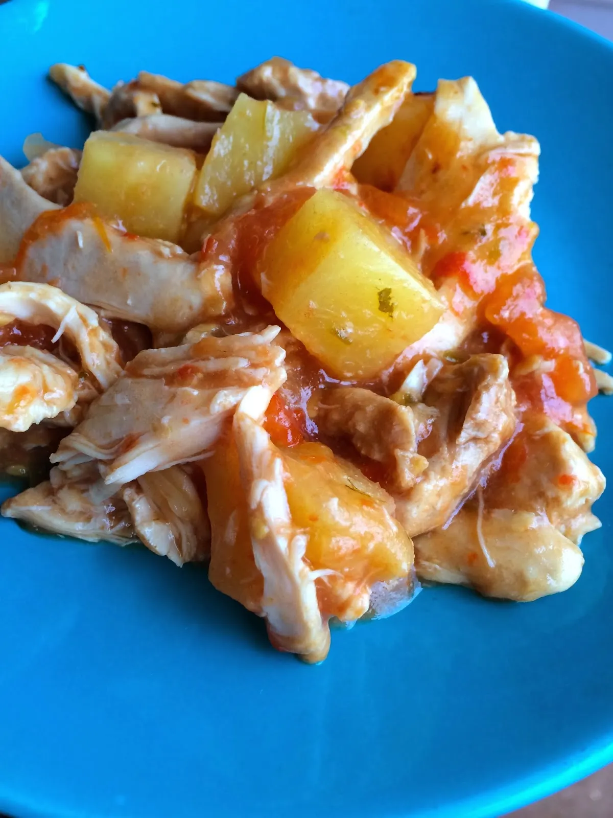 Crockpot Pineapple Salsa Chicken