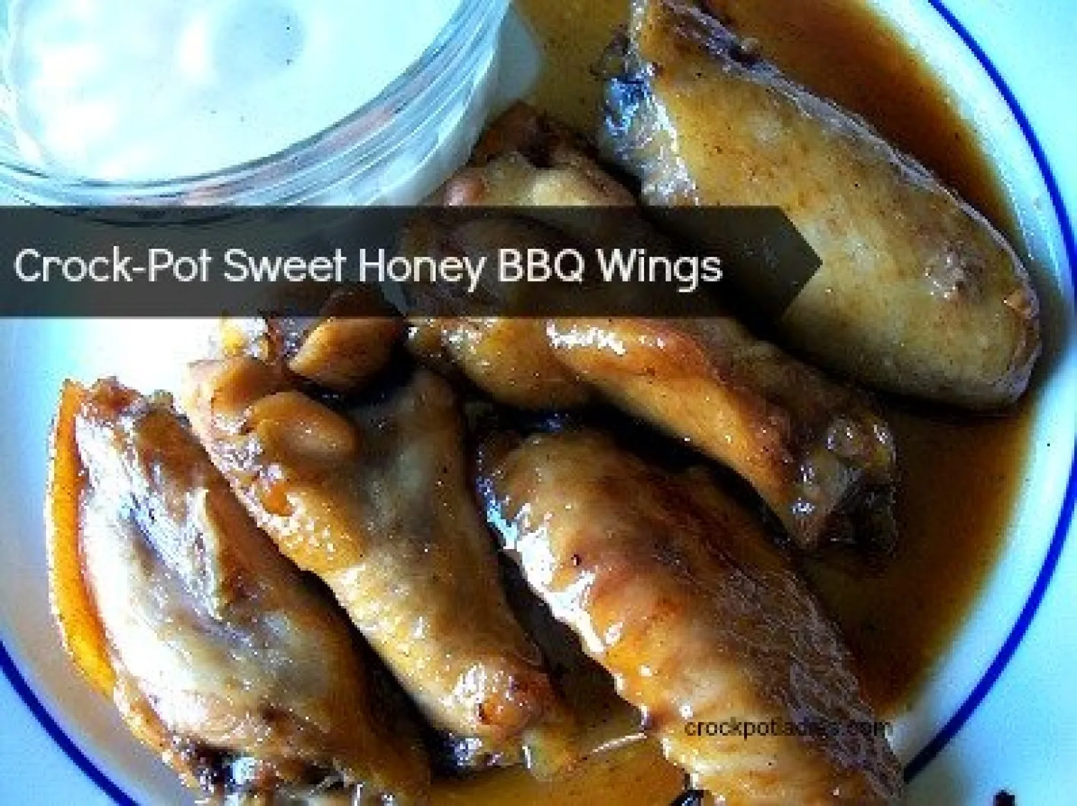 Crockpot Sweet Honey BBQ Chicken Wings