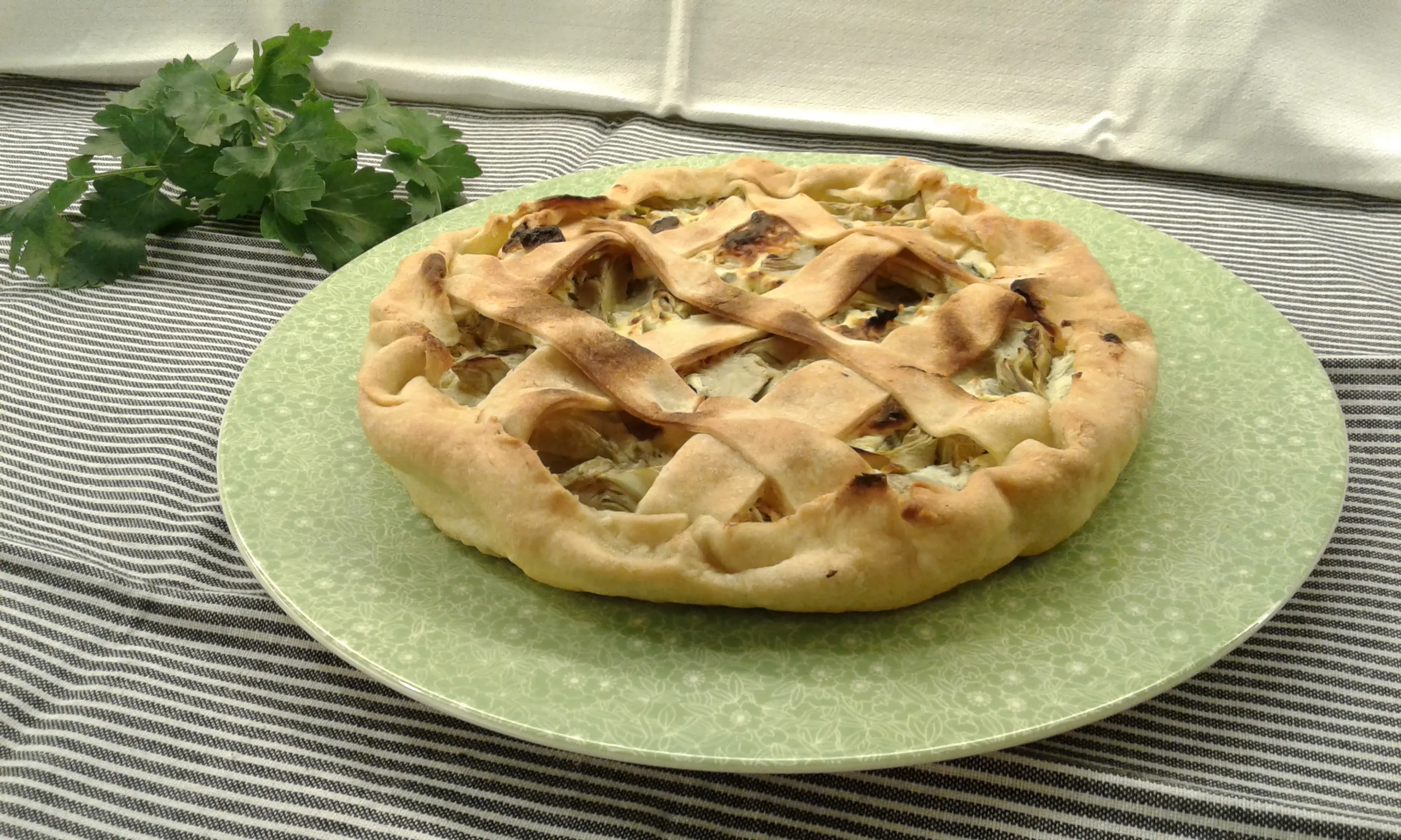 Crostata di Carciofi e Funghi