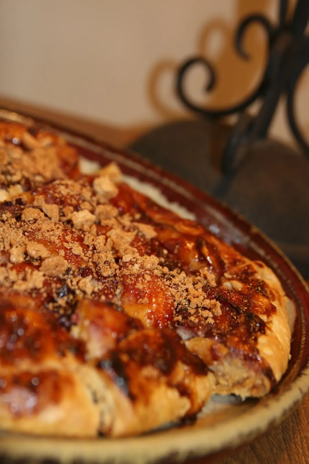 Crostata with Almond Apricot and Cheese