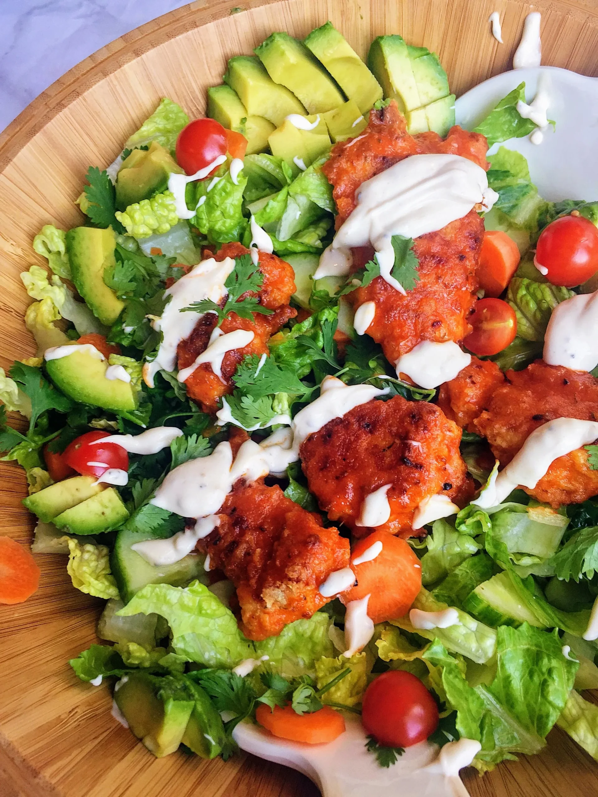 Crunchy Buffalo Chicken Salad