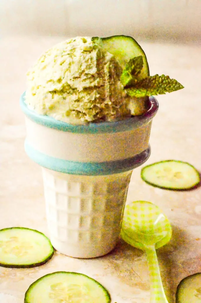 Cucumber and Mint Ice Cream