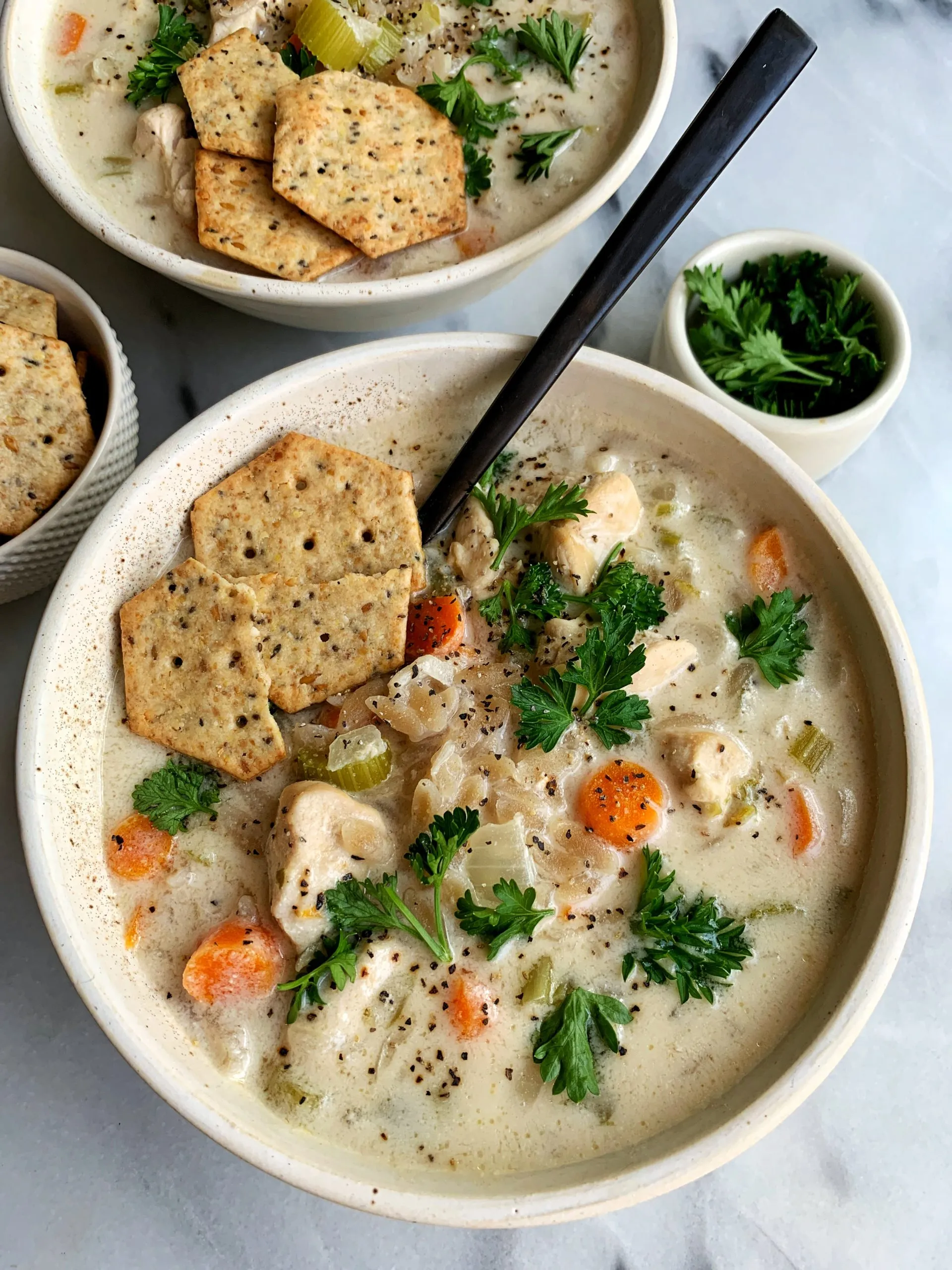 Delicious Paleo Creamy Chicken and Rice Soup