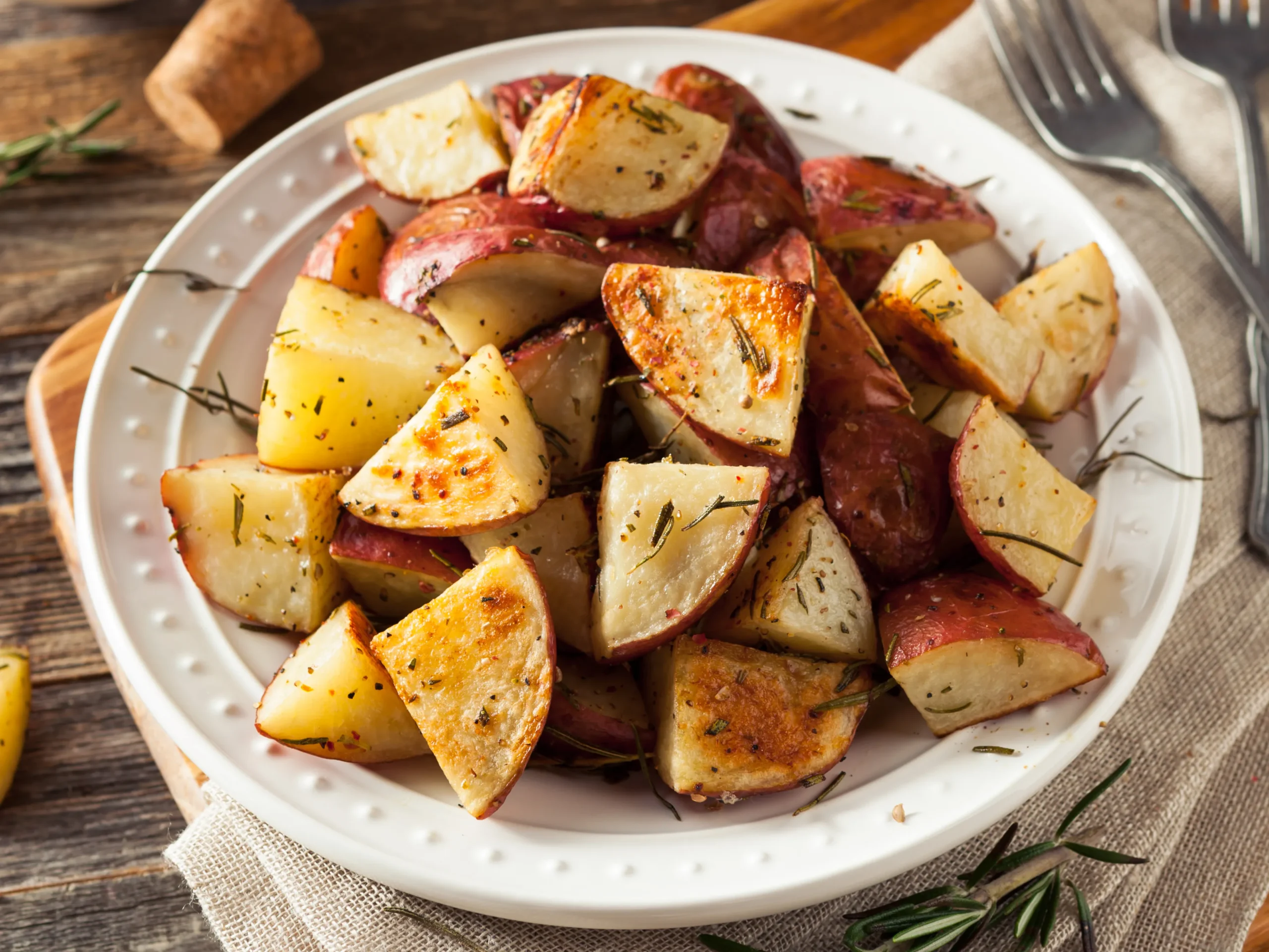 Dijon Roasted Whole Red Potatoes
