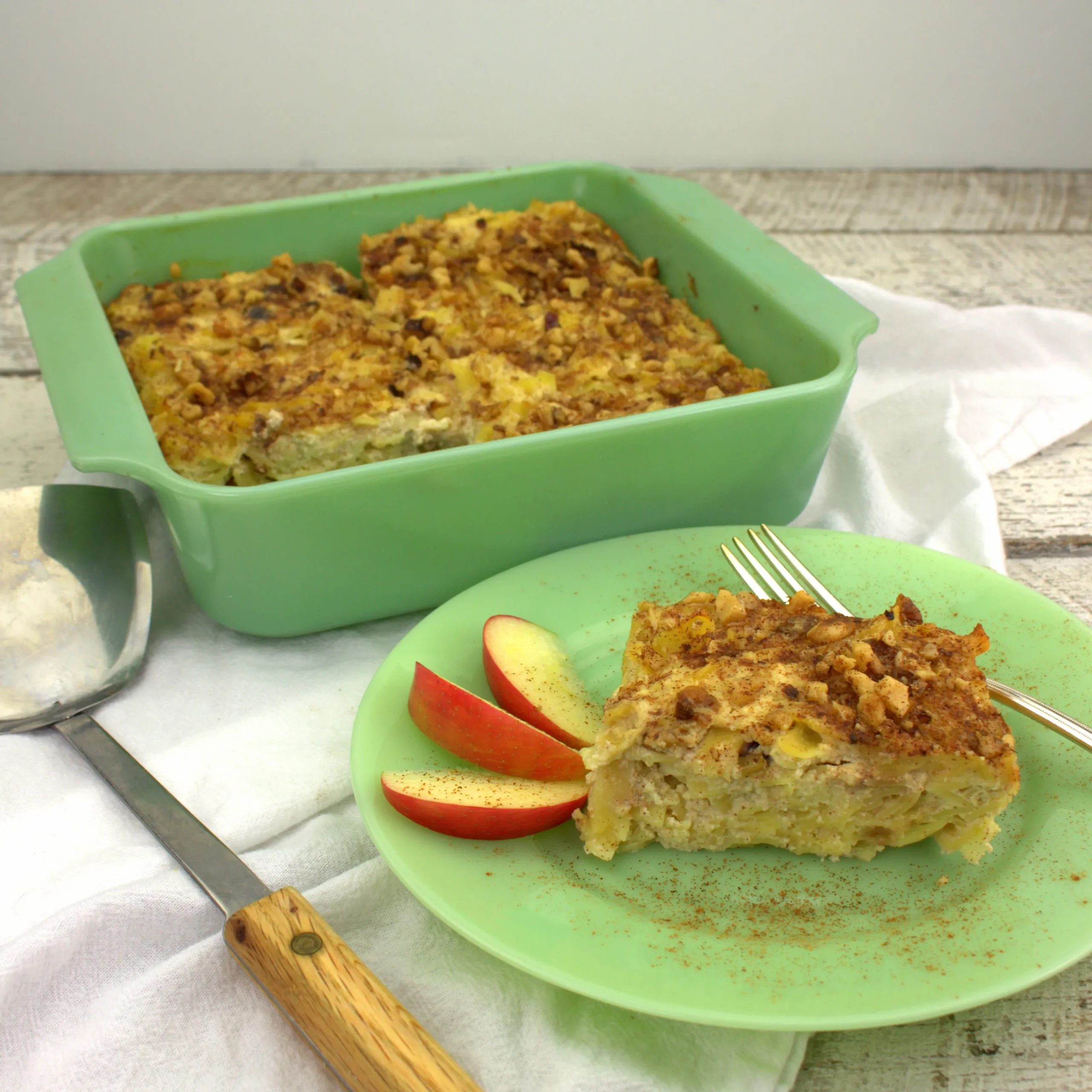 Double Apple Noodle Kugel