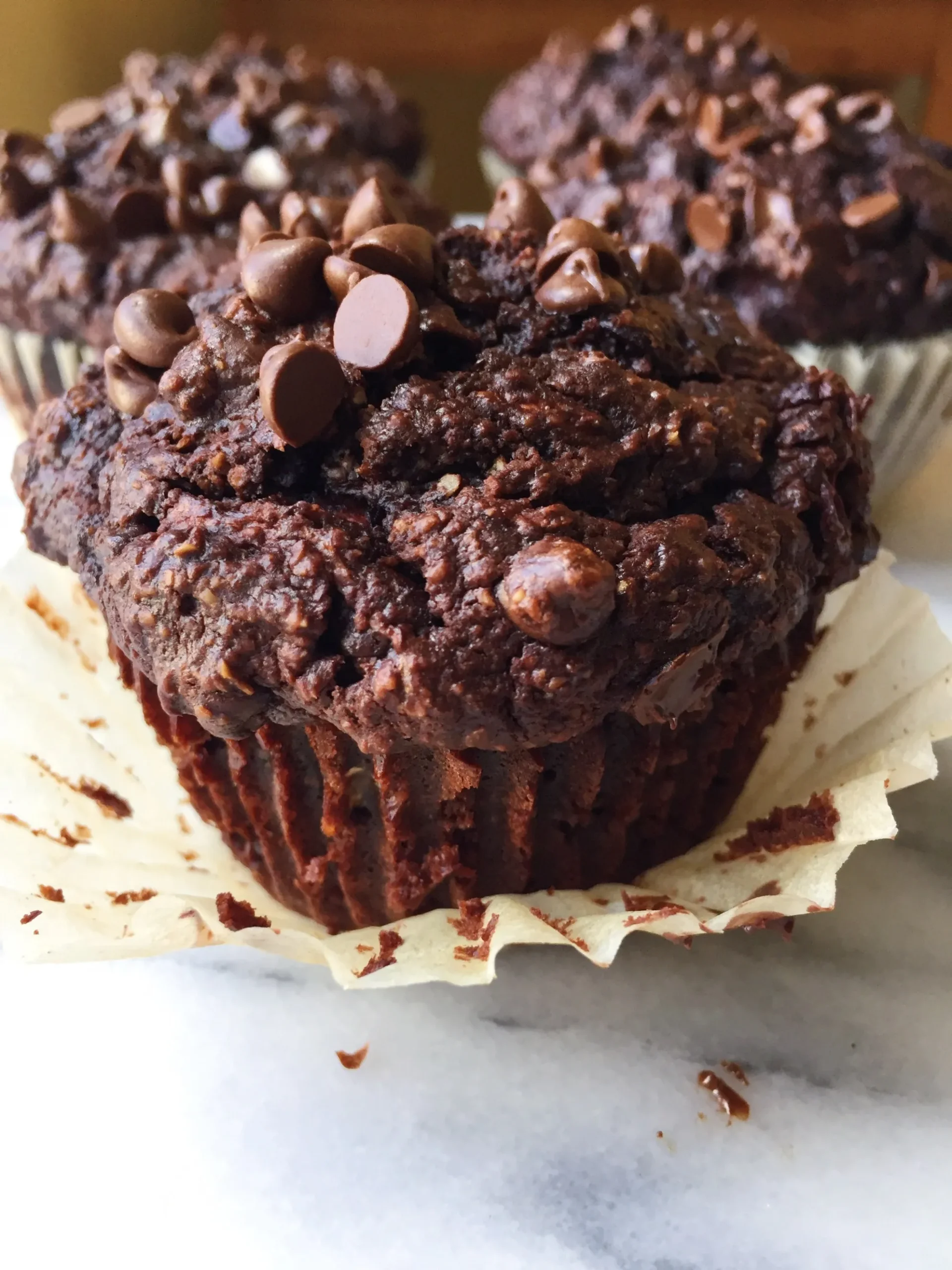 Double Chocolate Zucchini Muffins