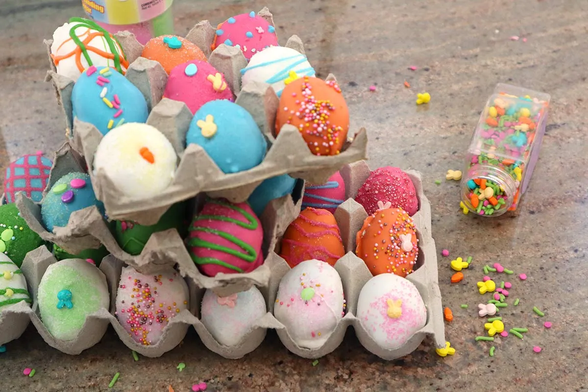 Easter Egg Cake Bites