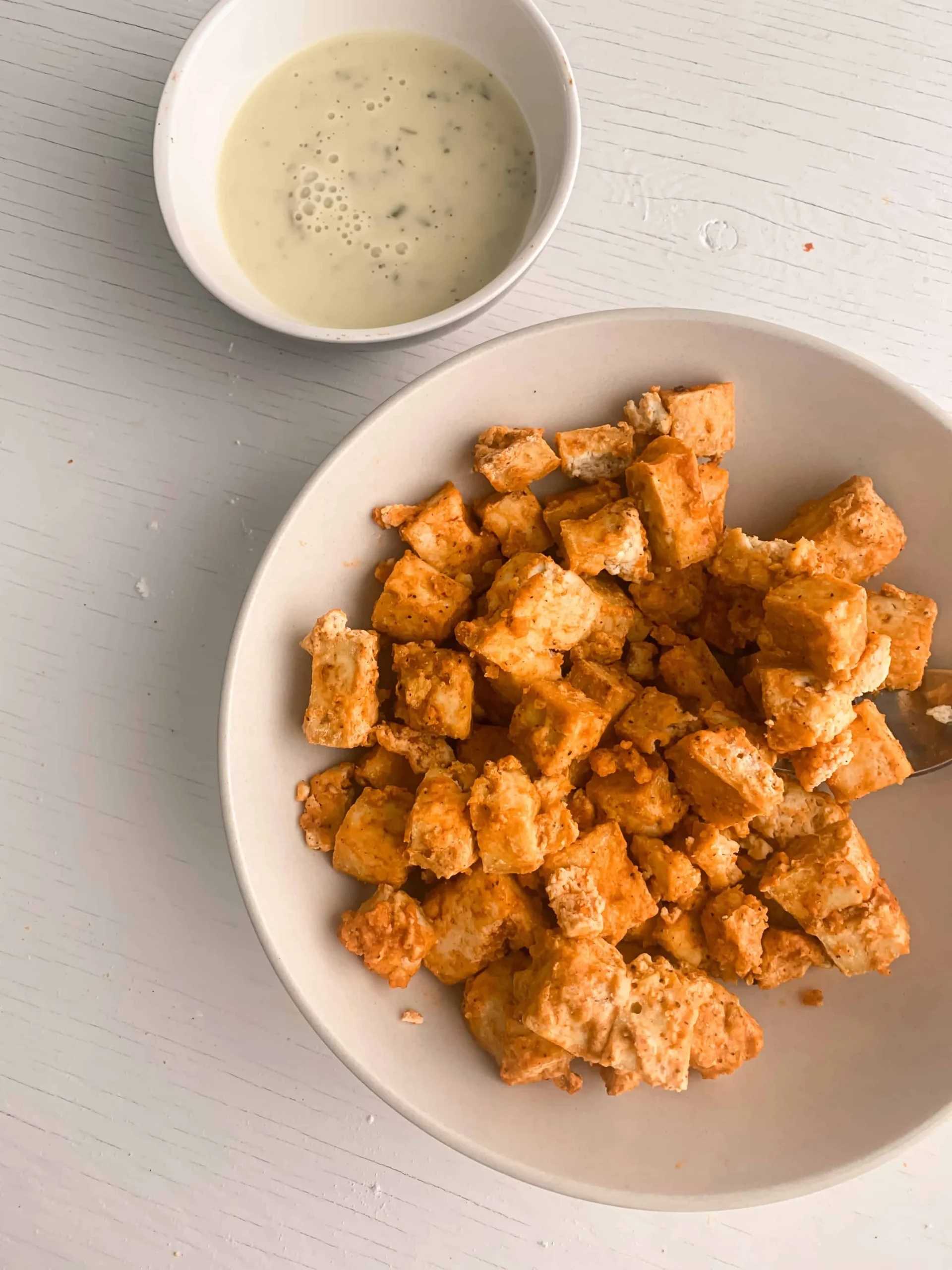 Easy Air Fryer Buffalo Tofu