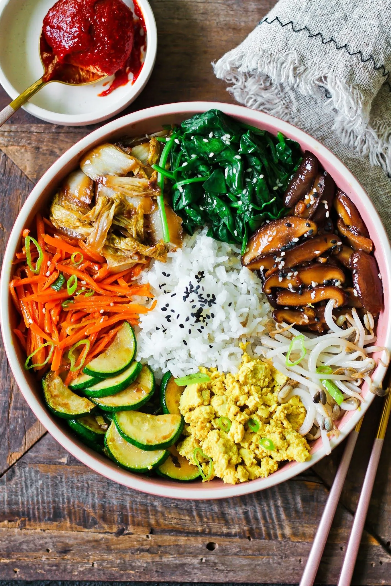Easy Bibimbap (Korean Mixed Rice Bowl)