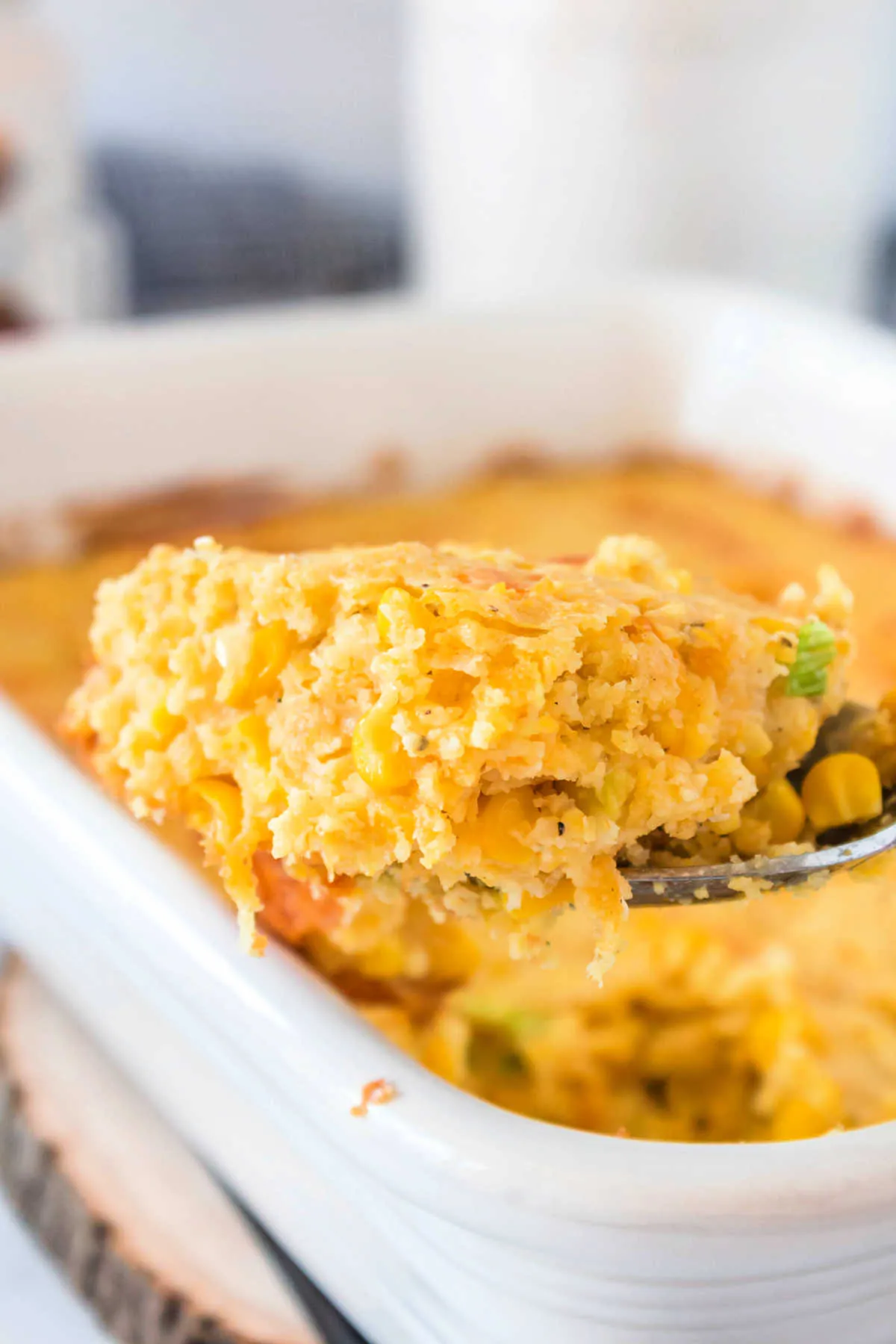 Easy Cheesy Cornbread Casserole