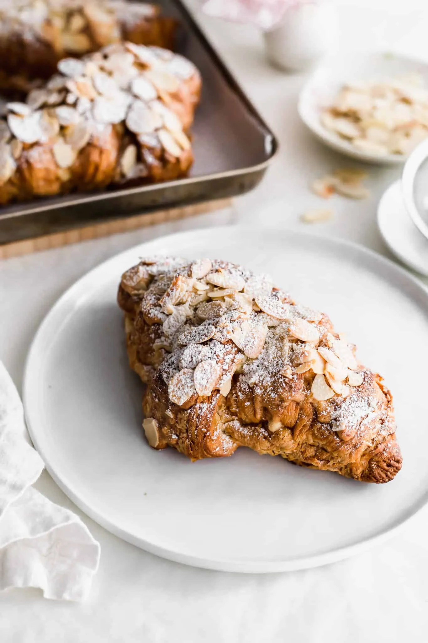 Easy Double Baked Almond Croissants
