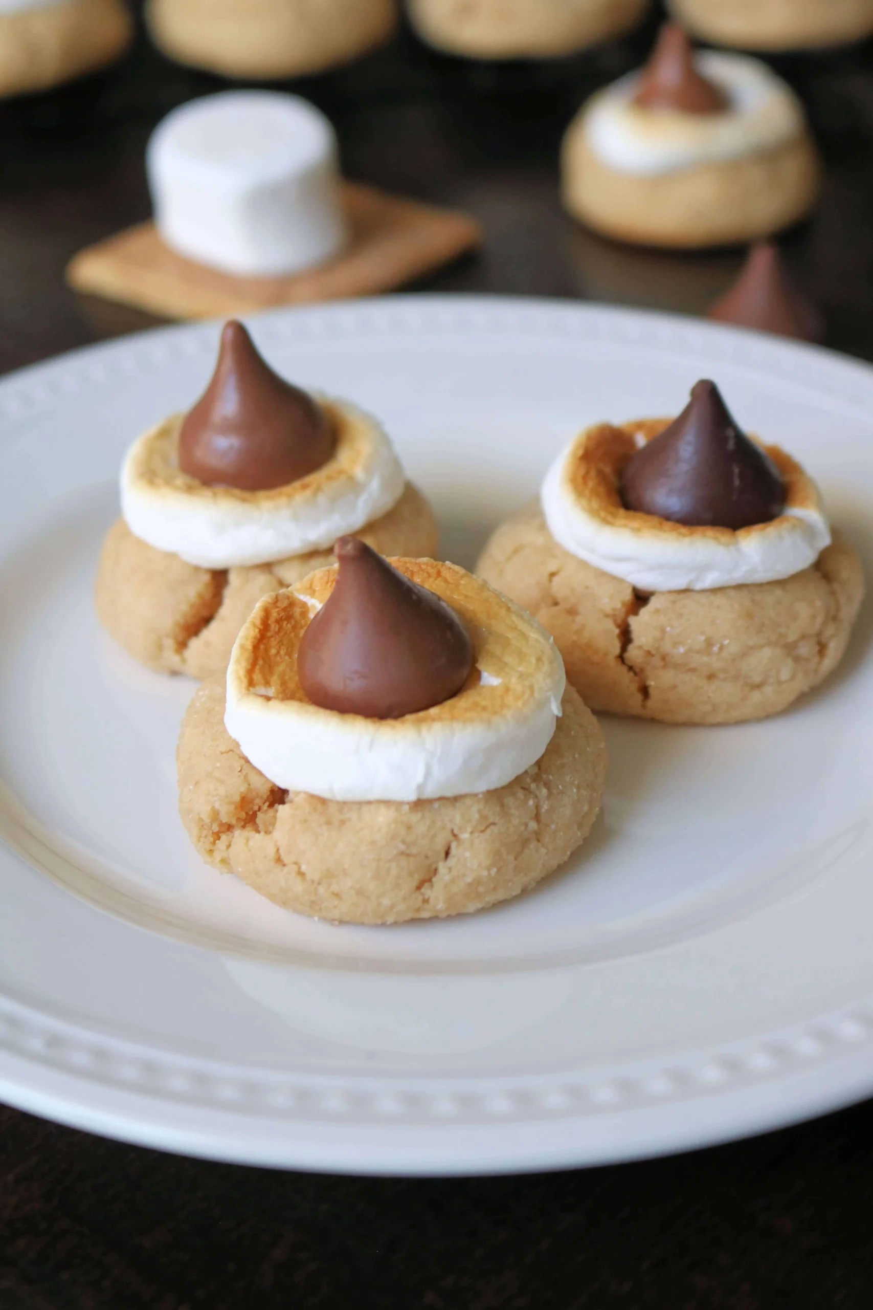 Easy Hershey Kiss Smores Cookies