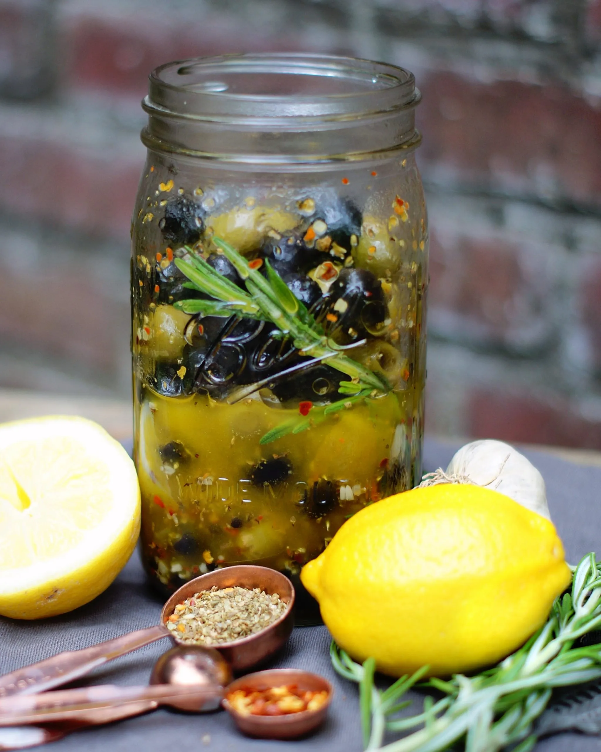 Easy Italian Marinated Olives