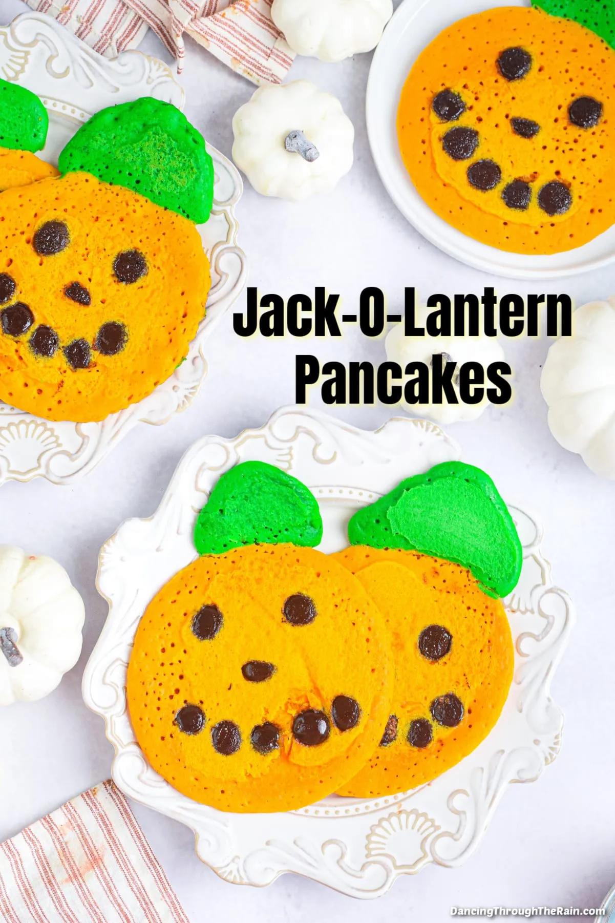 Easy Jack O Lantern Pancakes
