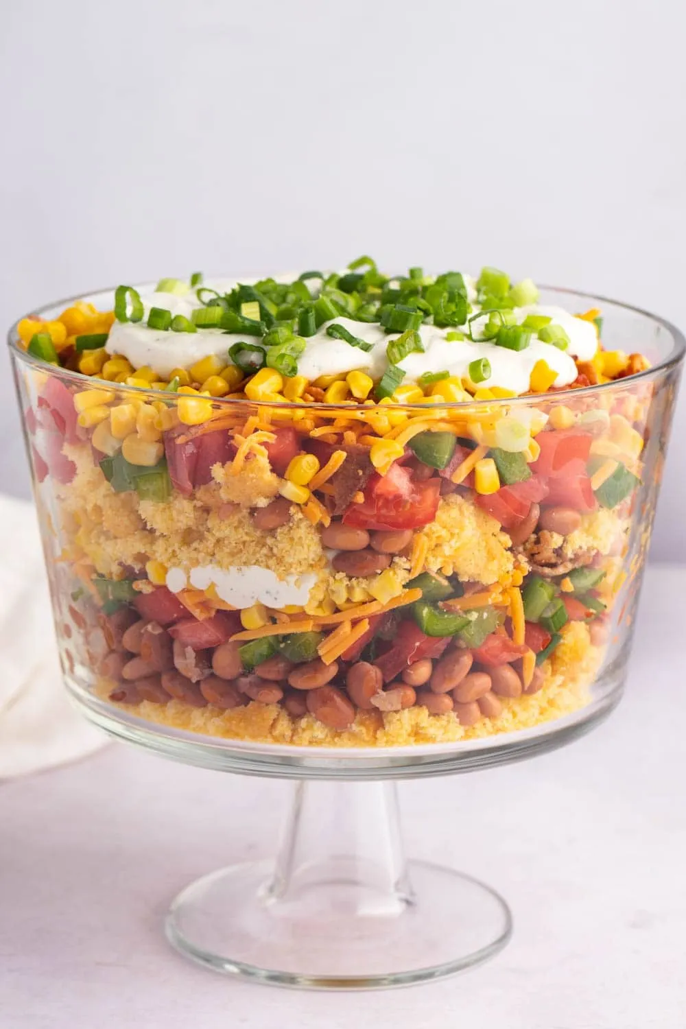 Easy Layered Cornbread Salad