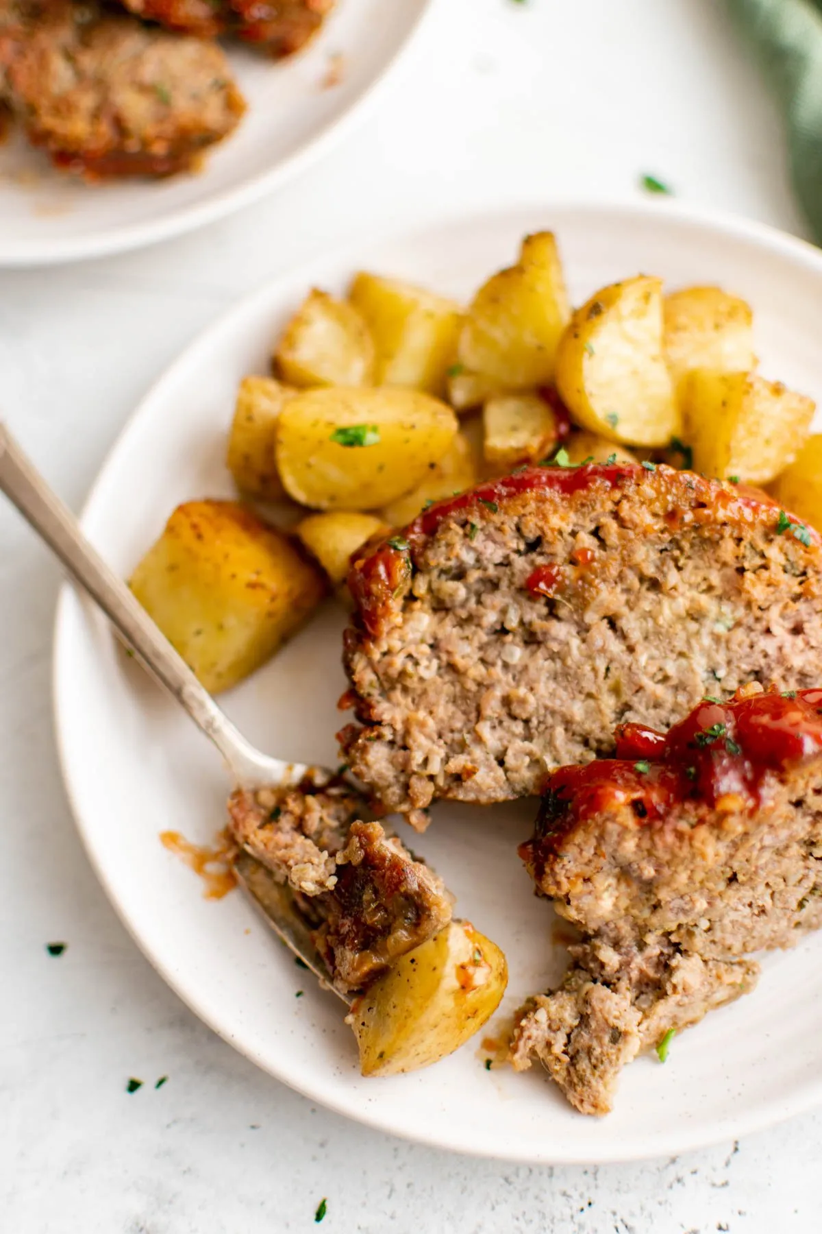 Easy Meatloaf and Potatoes Dinner
