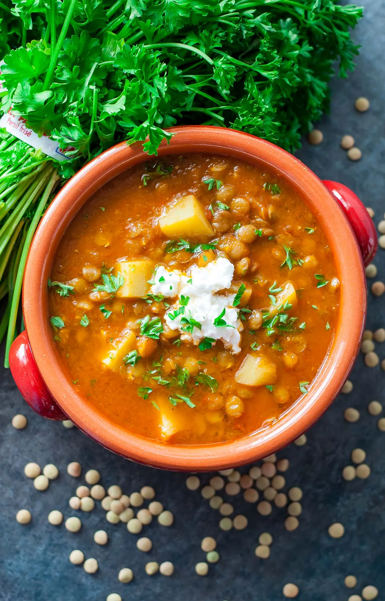 Easy Mediterranean Lentil Soup