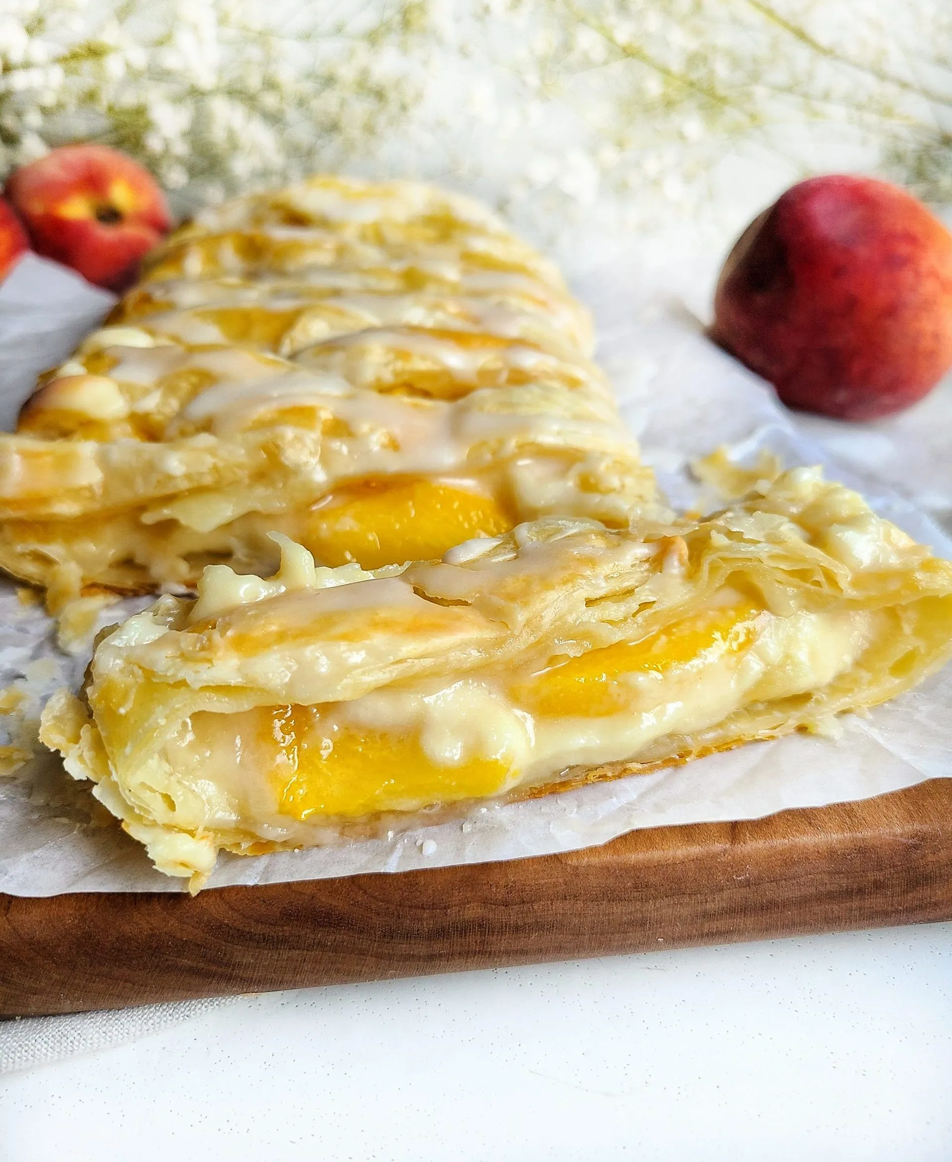 Easy Partridgeberry Pear and Cream Cheese Strudel