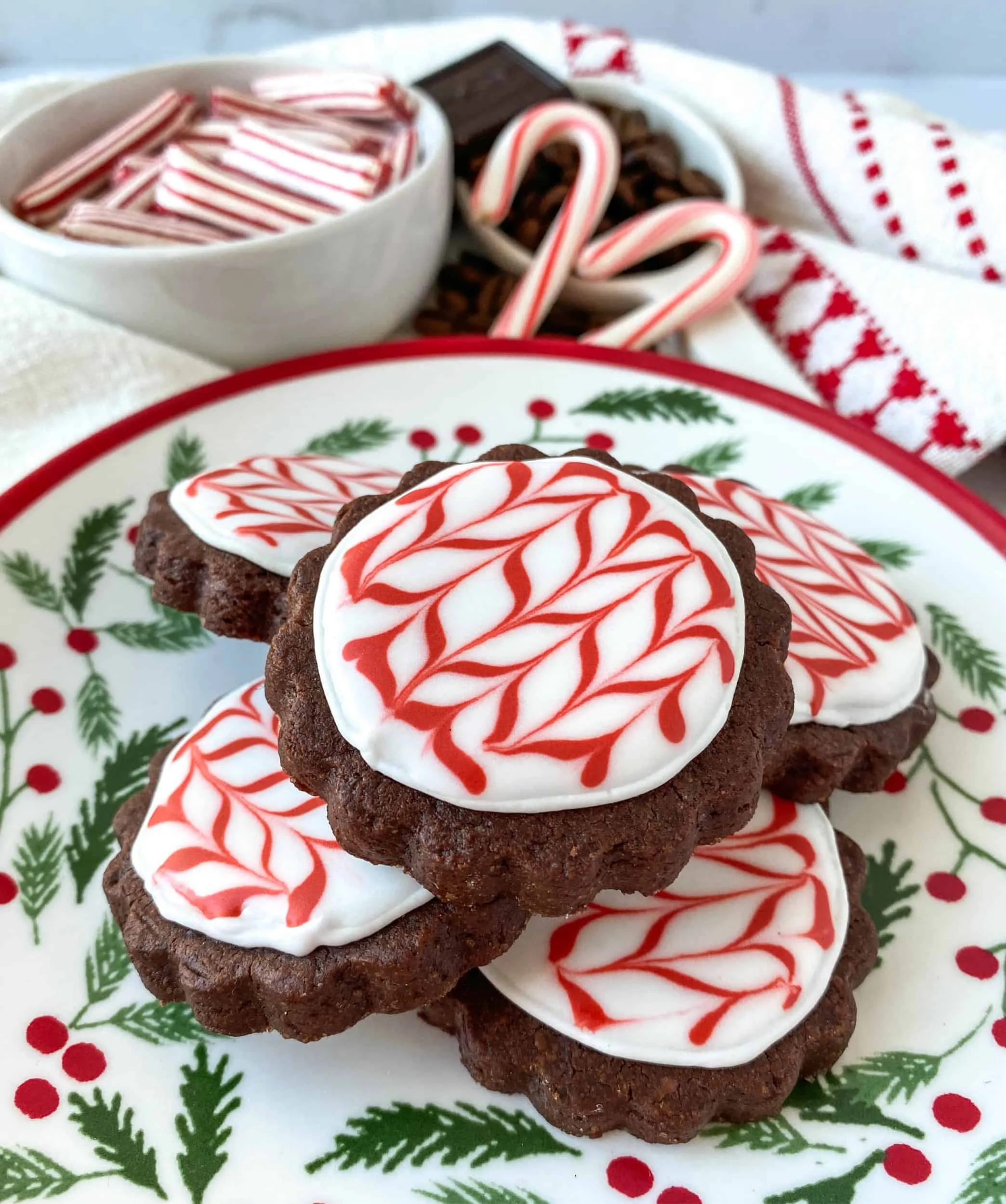 Easy Peppermint Mocha Cookies