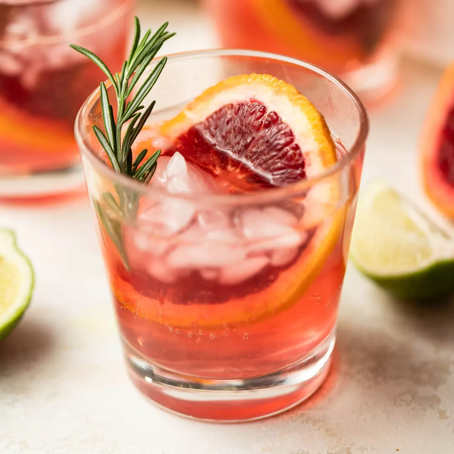 Easy Sparkling Blood Orange Mocktail