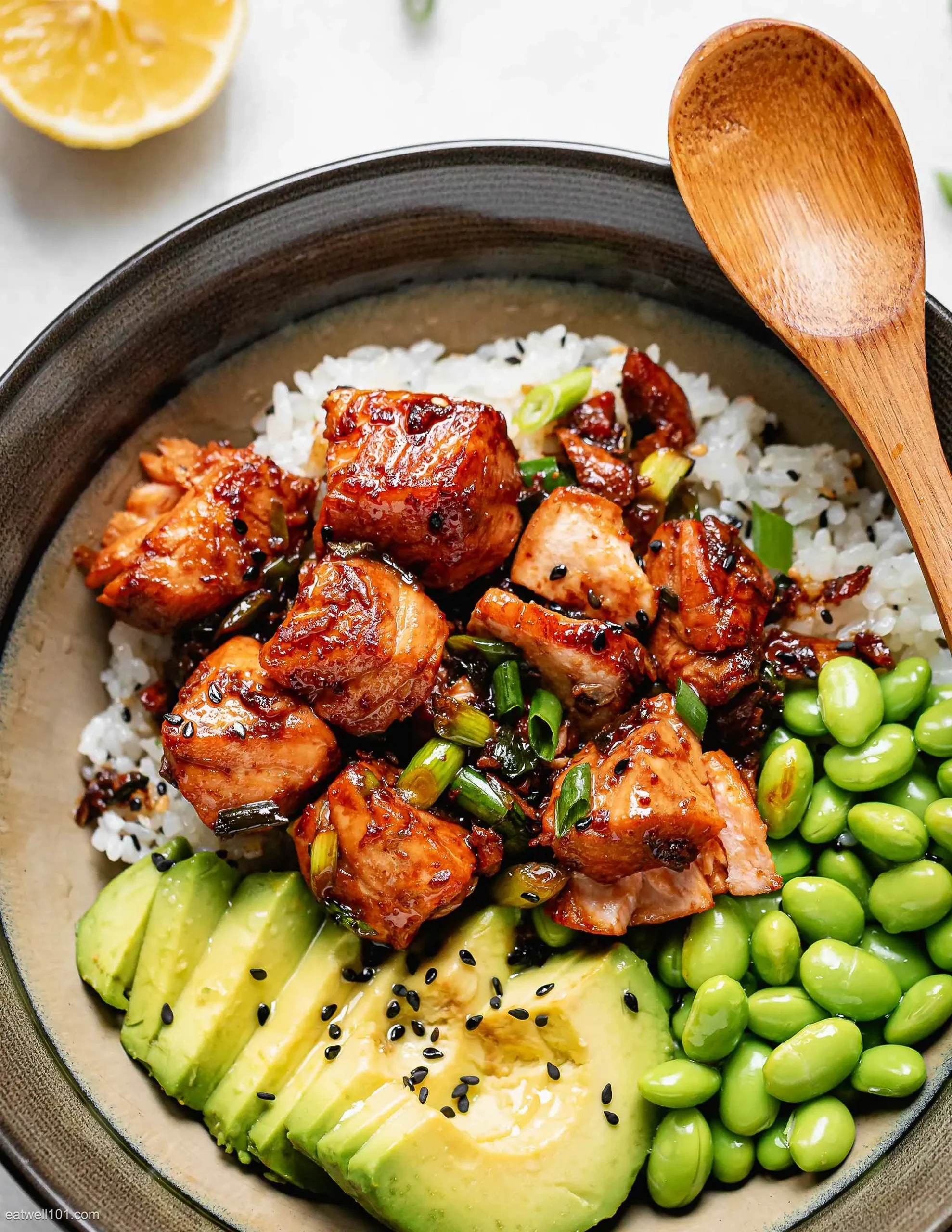 Easy Teriyaki Glazed Salmon Bowls