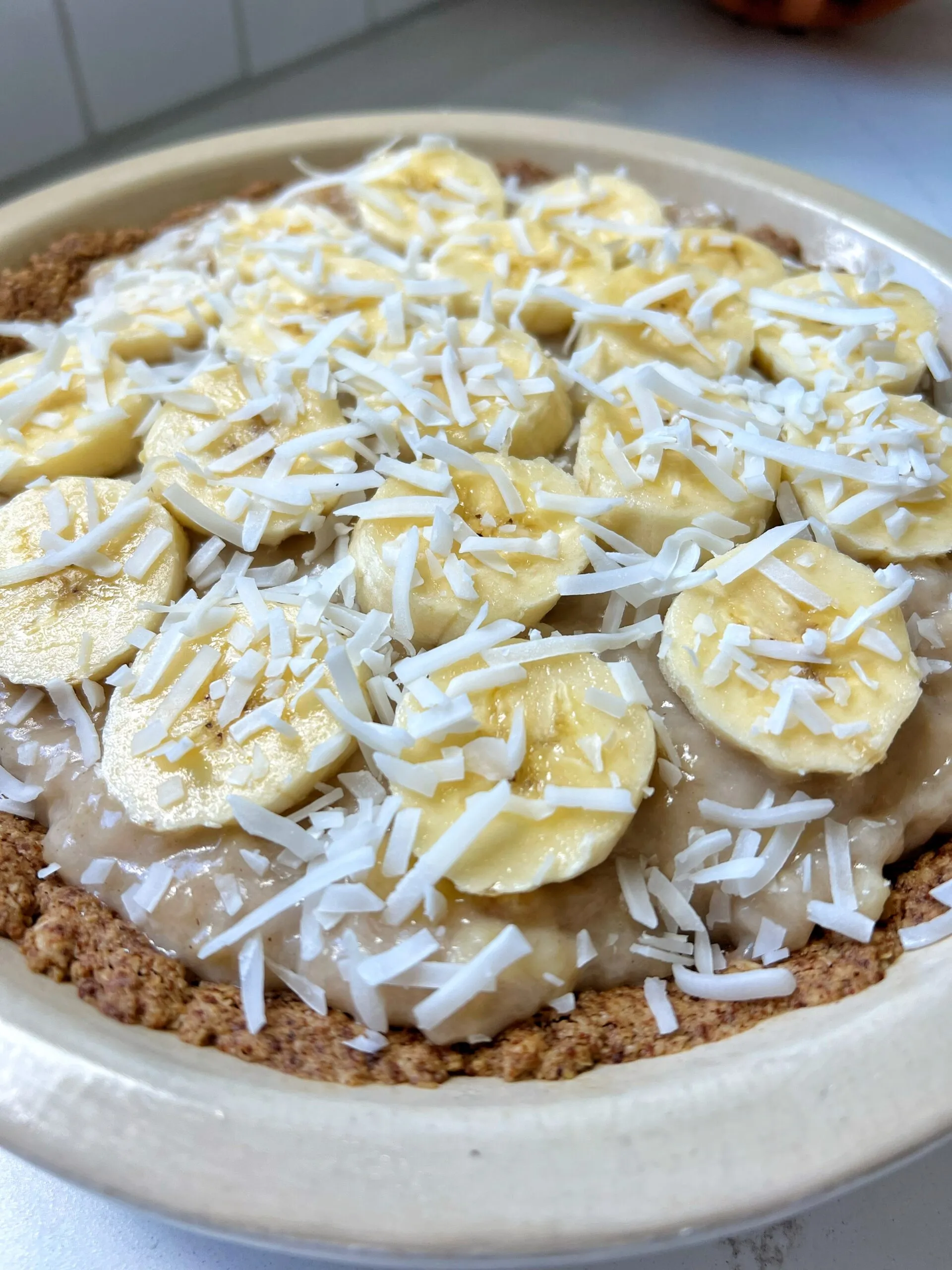 Easy Vegan Banana Pudding Pie