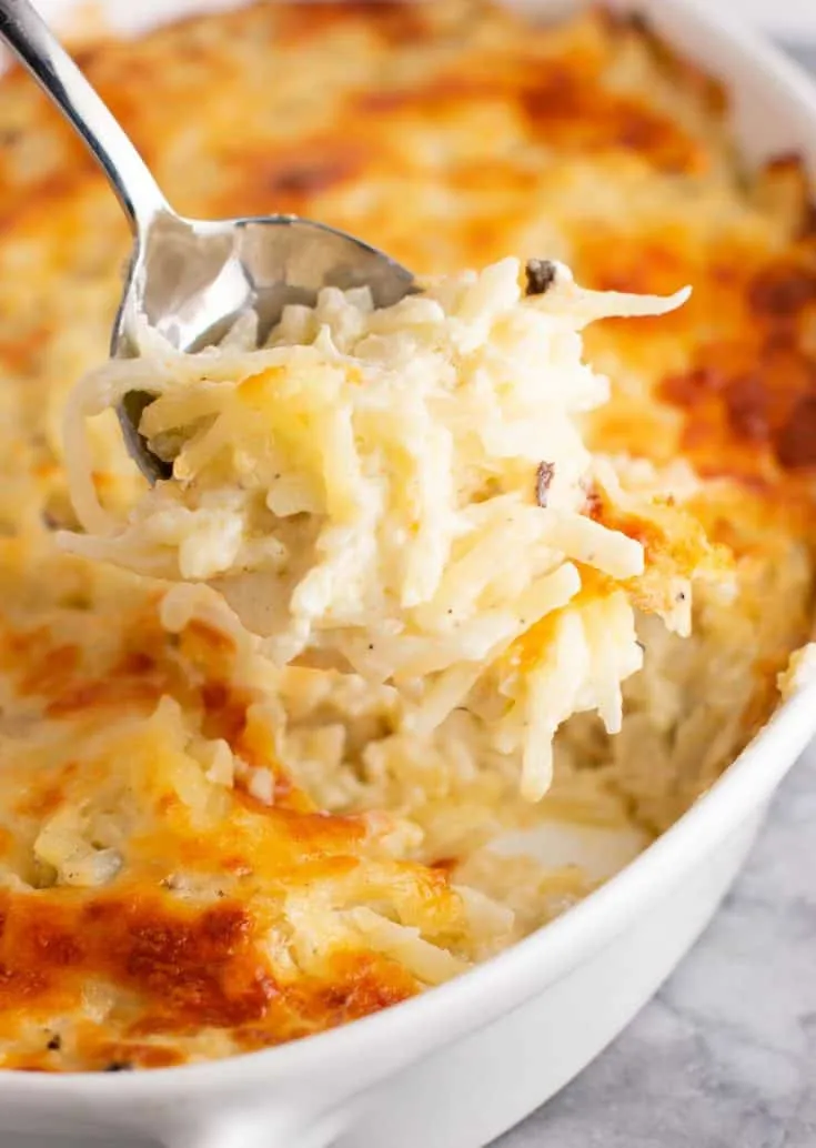 Easy Vegetarian Hash Brown Breakfast Casserole