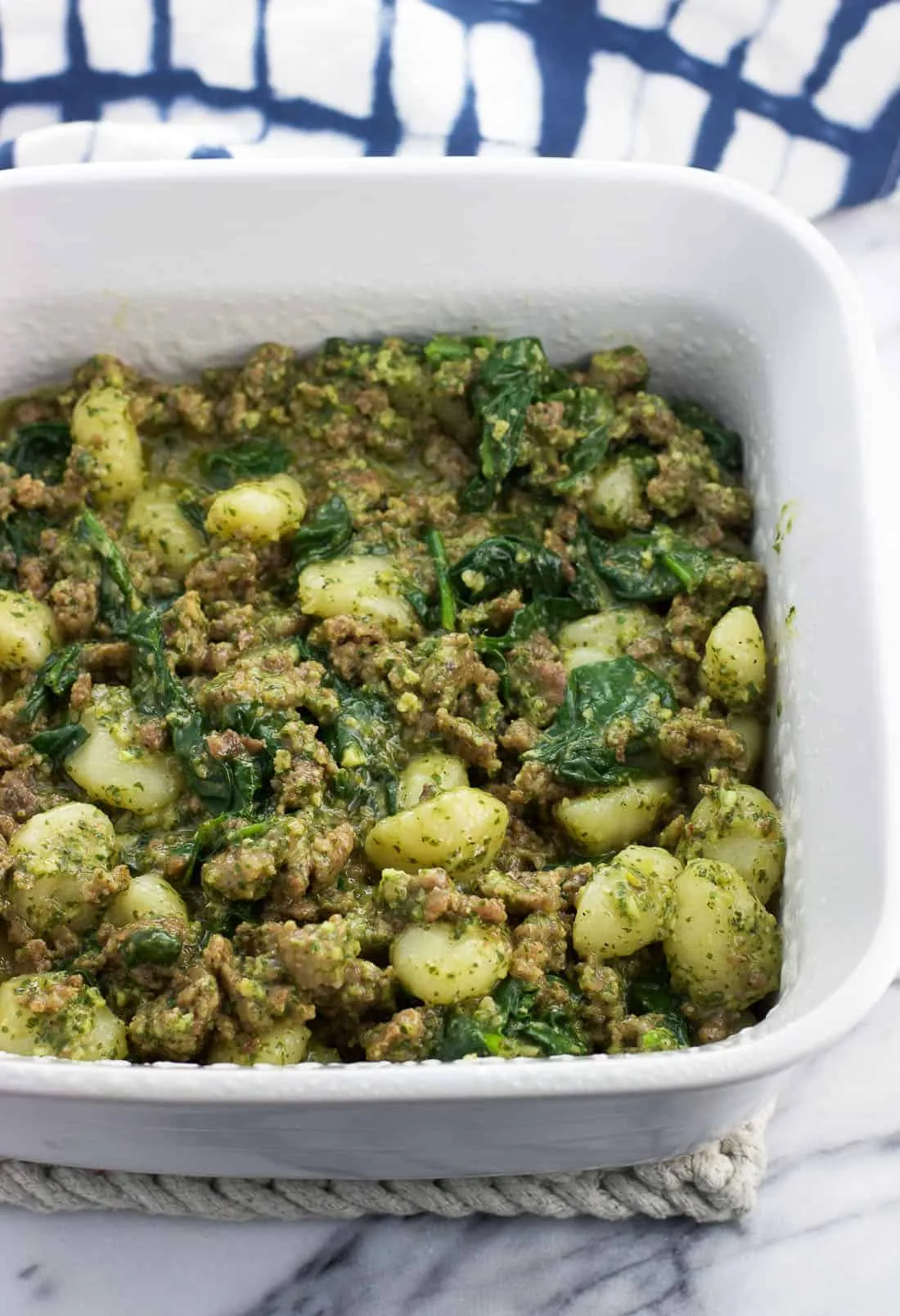 Easy Weeknight Spinach Pesto Gnocchi