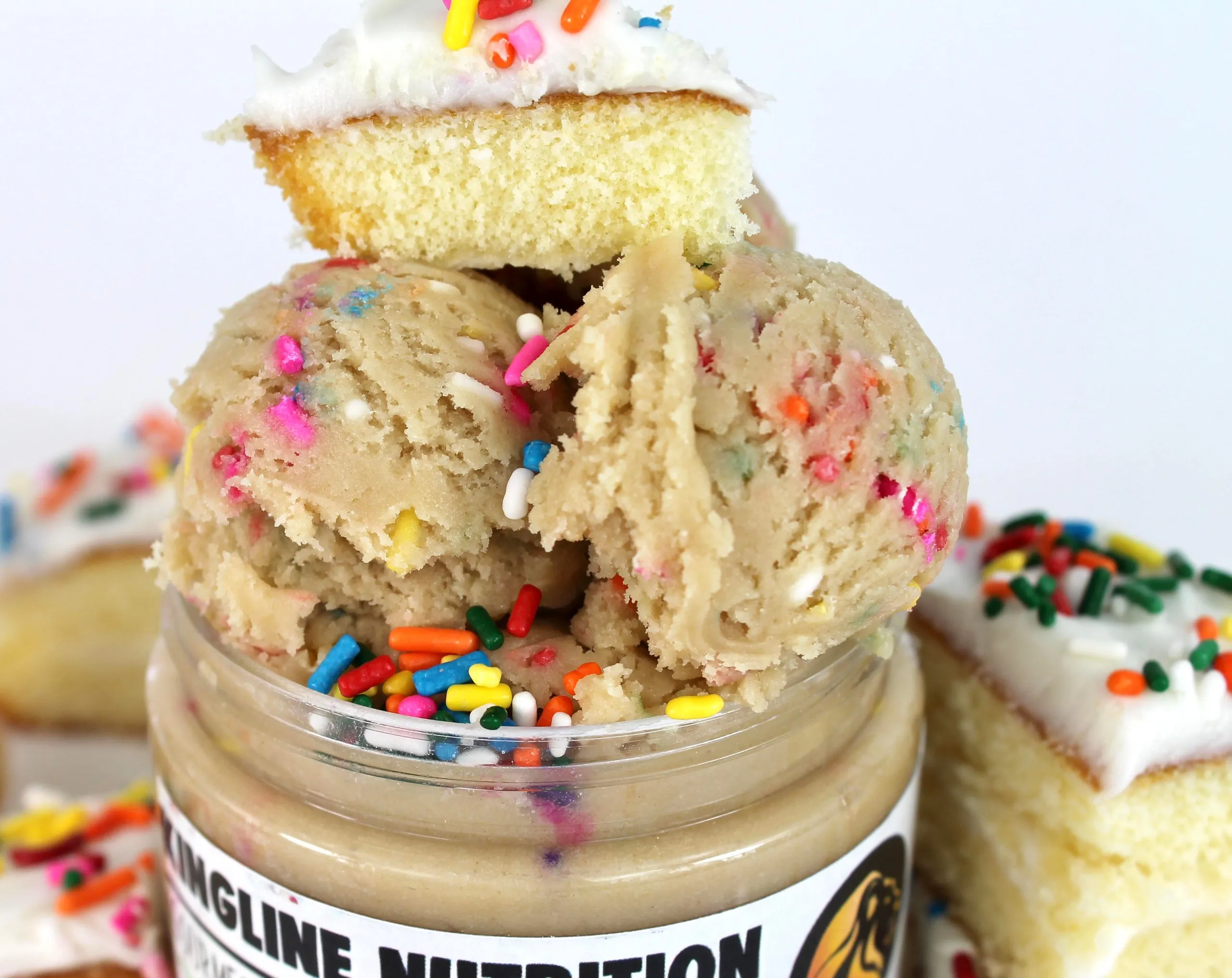 Edible Protein Birthday Cake Cookie Dough