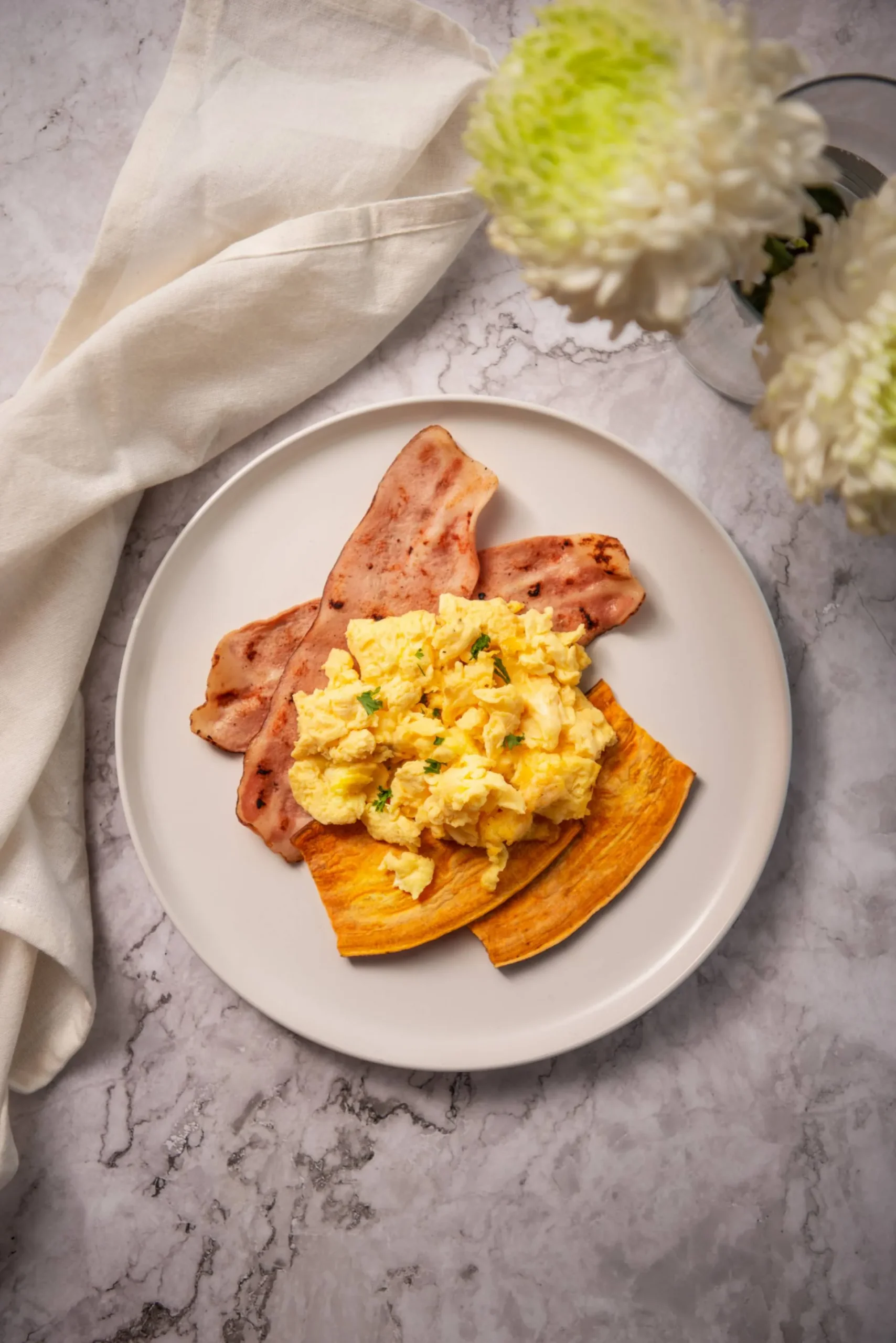 Egg and Sweet Potato Toasts