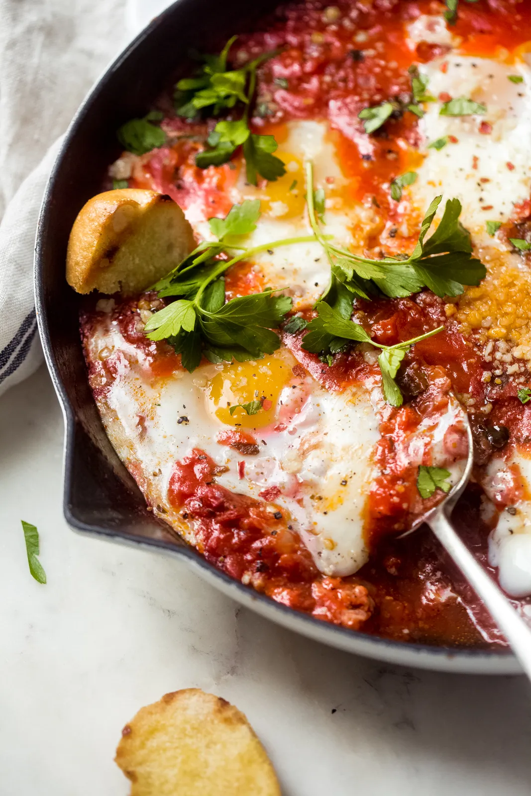 Eggs Purgatory Italian Shakshuka