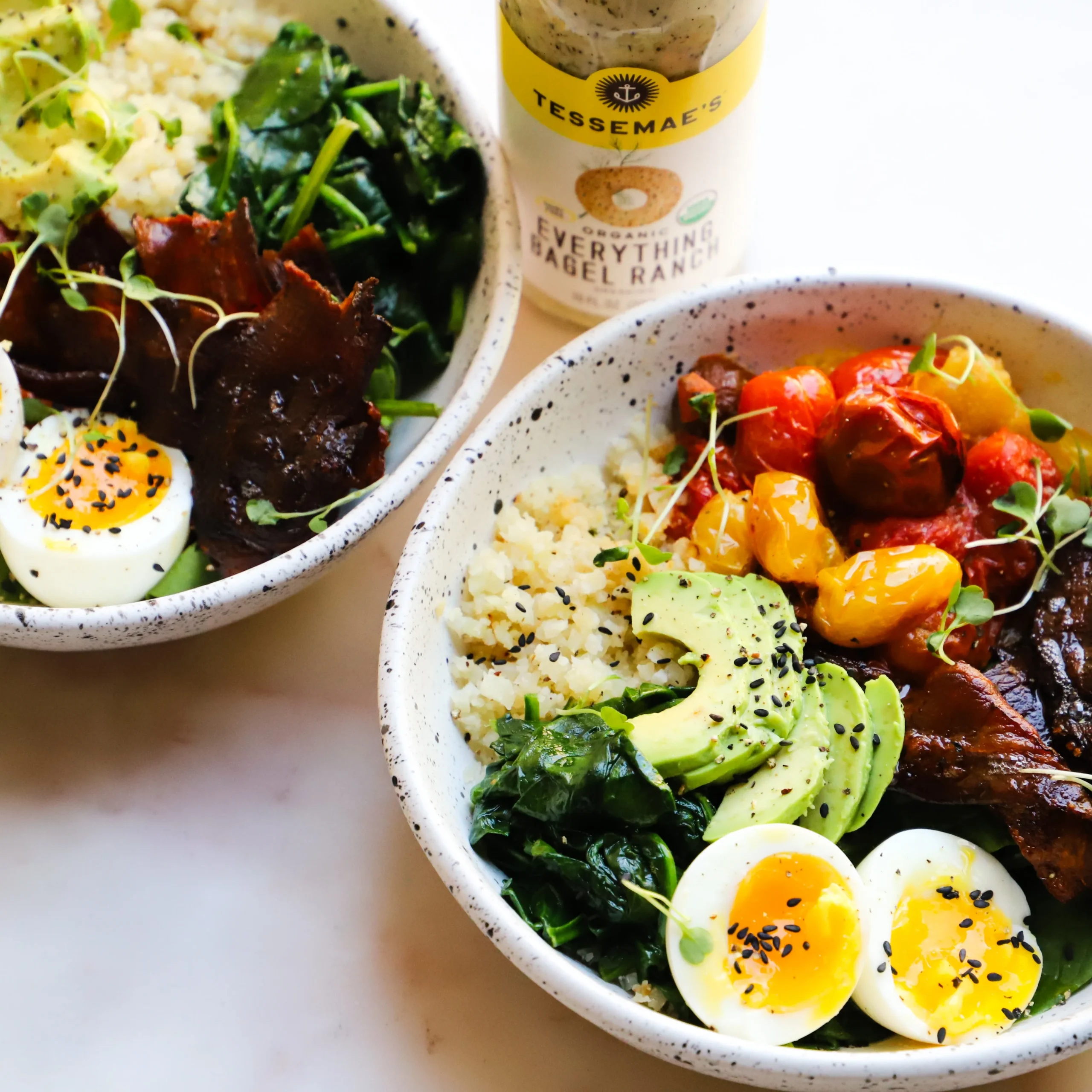 Eggs and Bacon Breakfast Bowls