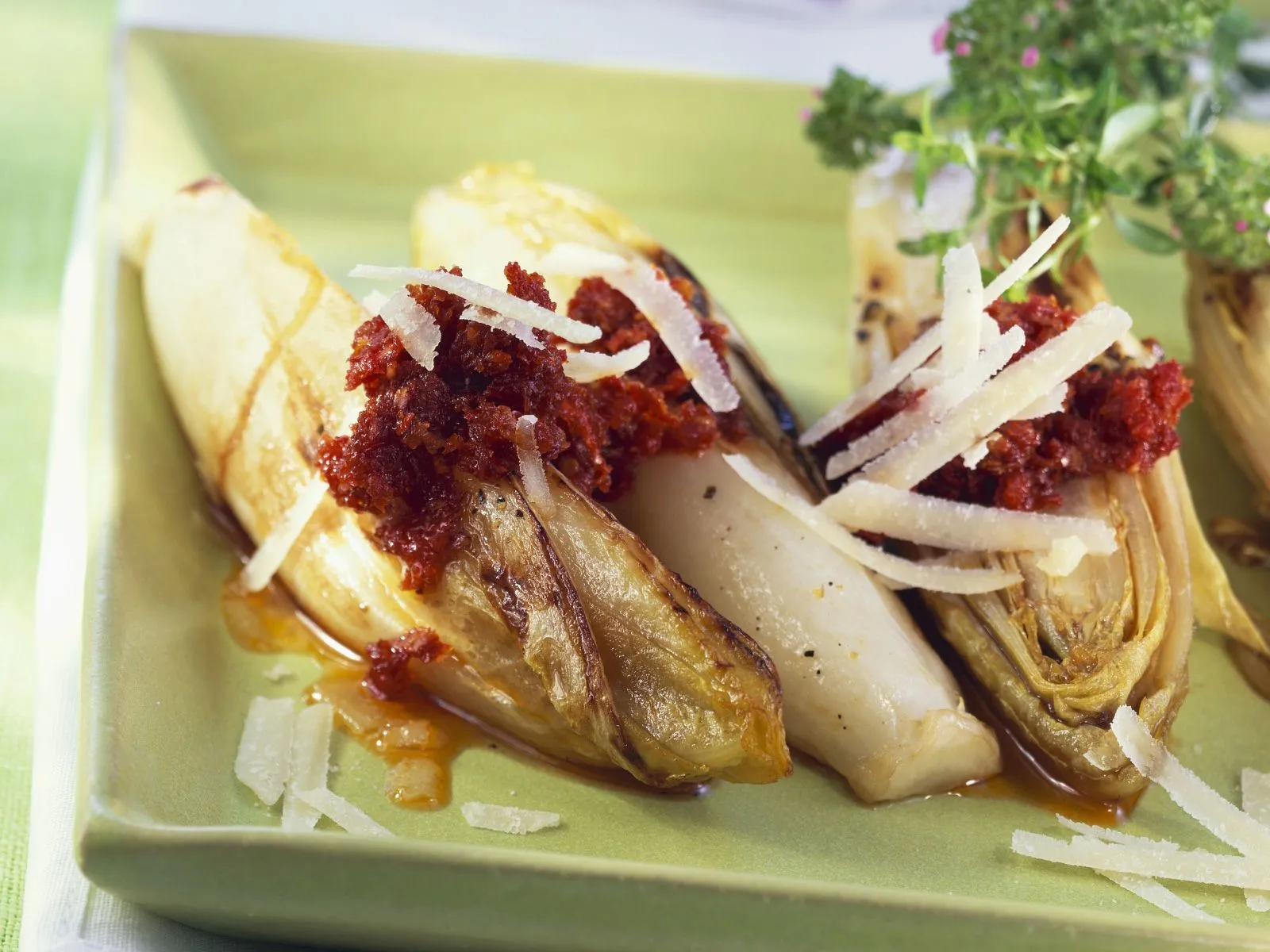 Endives Sun Dried Tomatoes and Olives