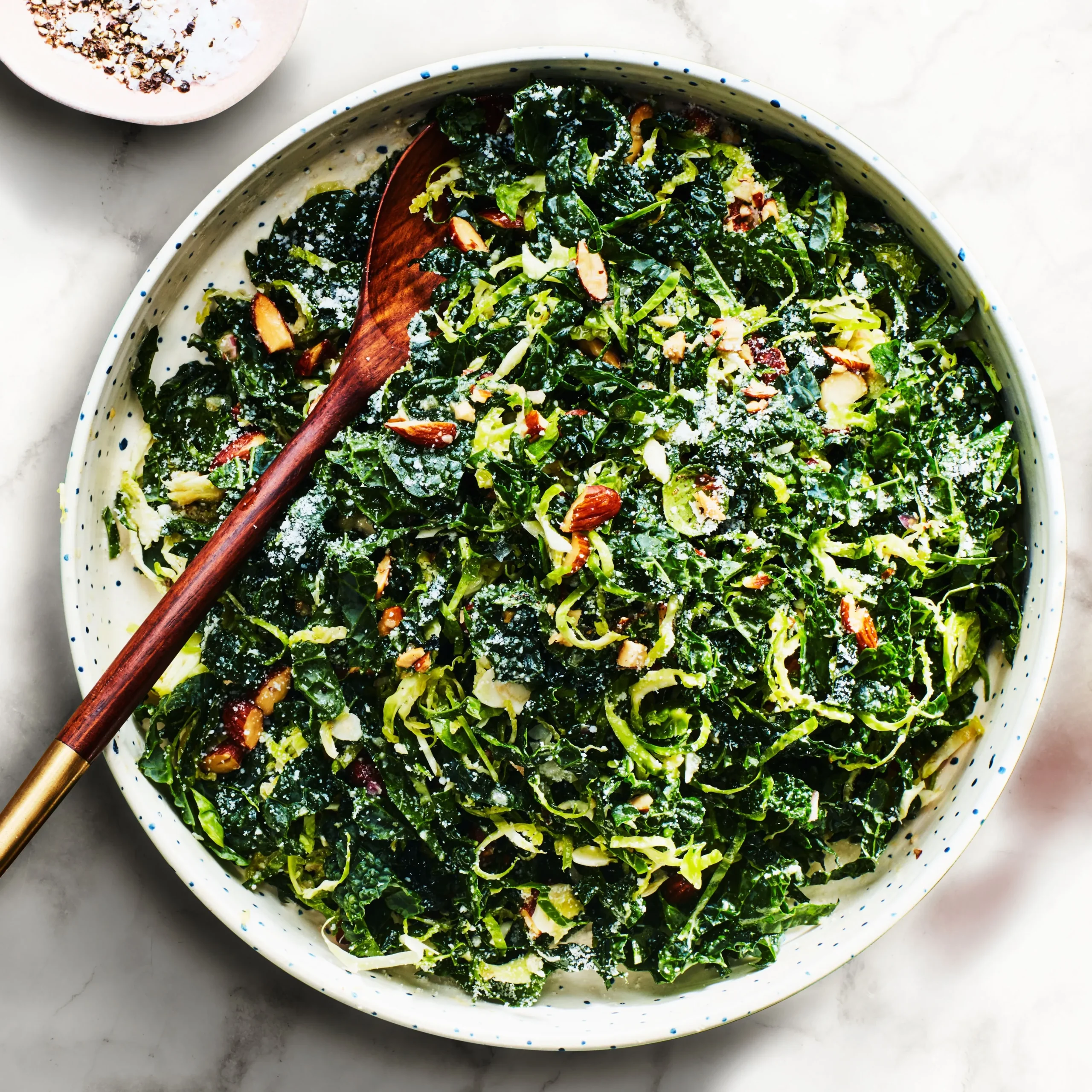 Everyday Kale and Brussels Sprout Salad
