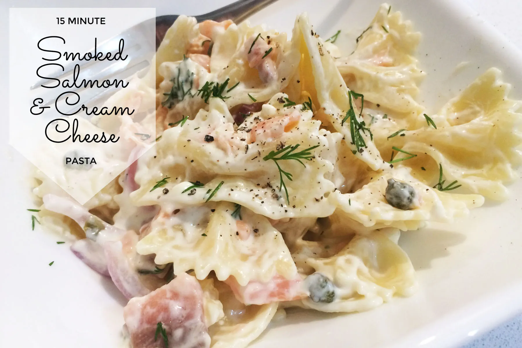 Farfalle Pasta with Smoked Salmon and Cream Cheese