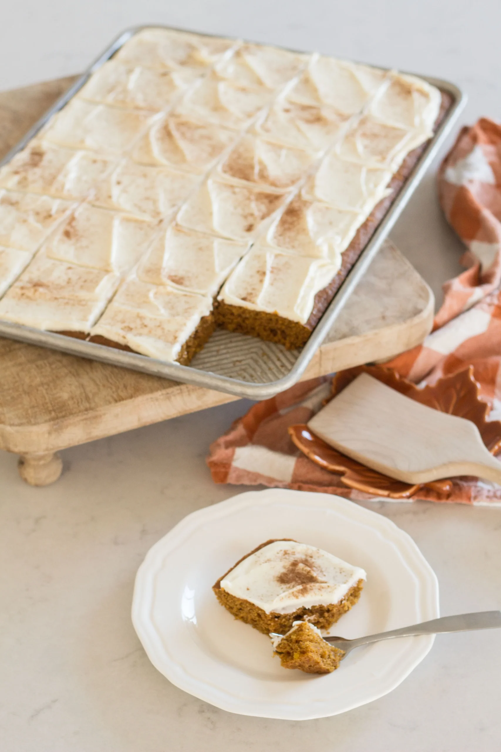 Favorite Pumpkin Spice Sheet Cake