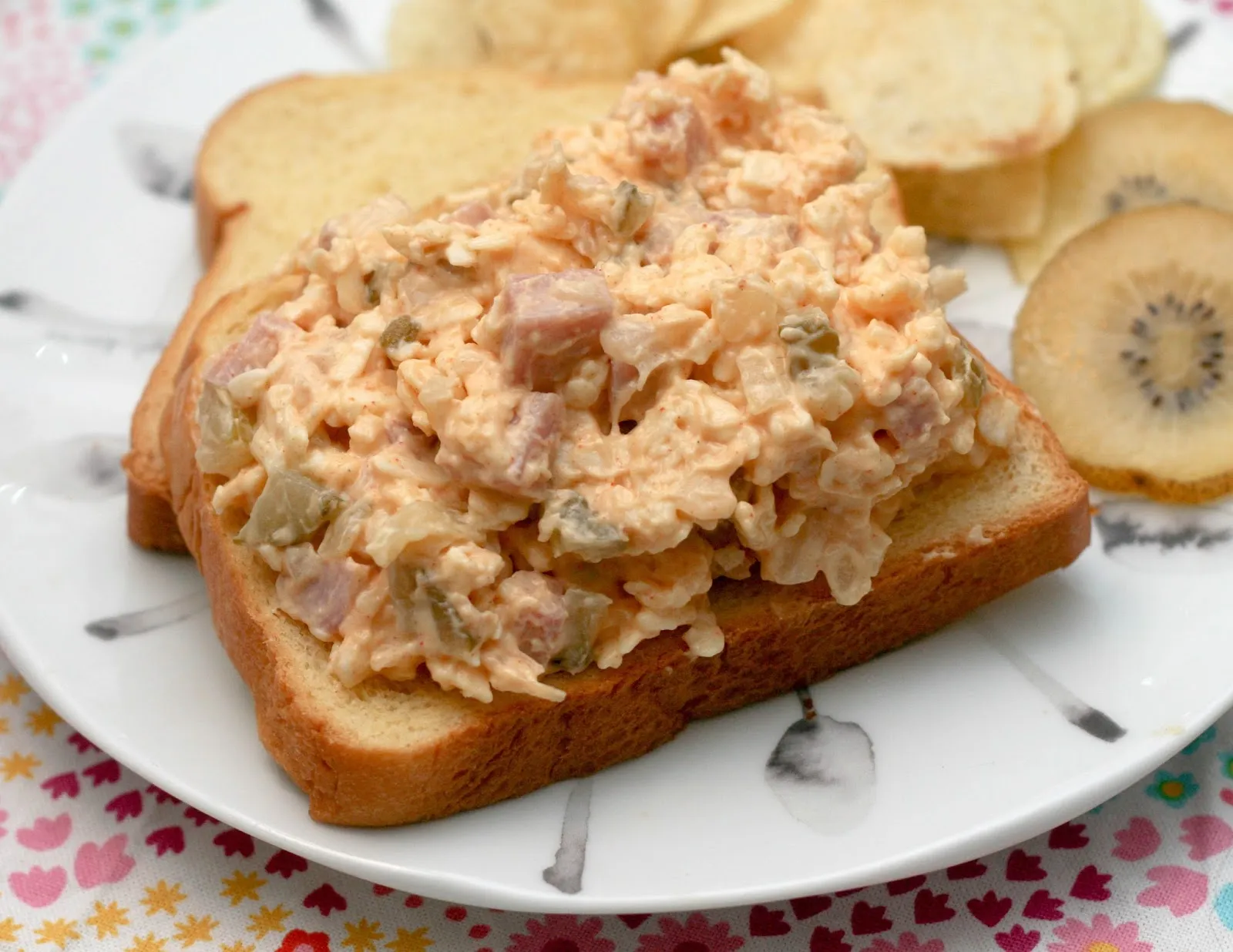 Festive Ham and Cheese Spread