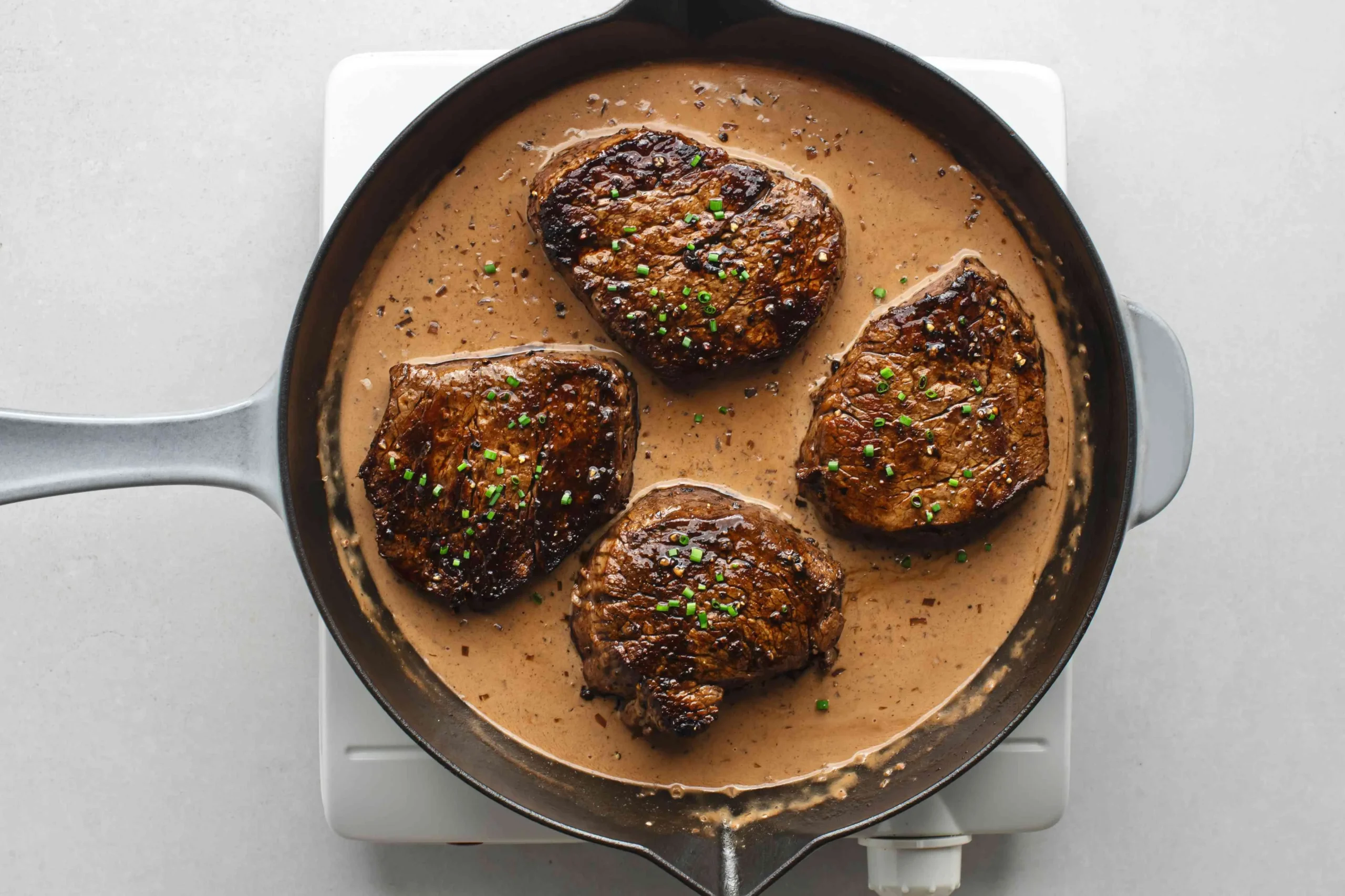 Filets Mignons with Mustard Port Sauce with Red Onion Confit