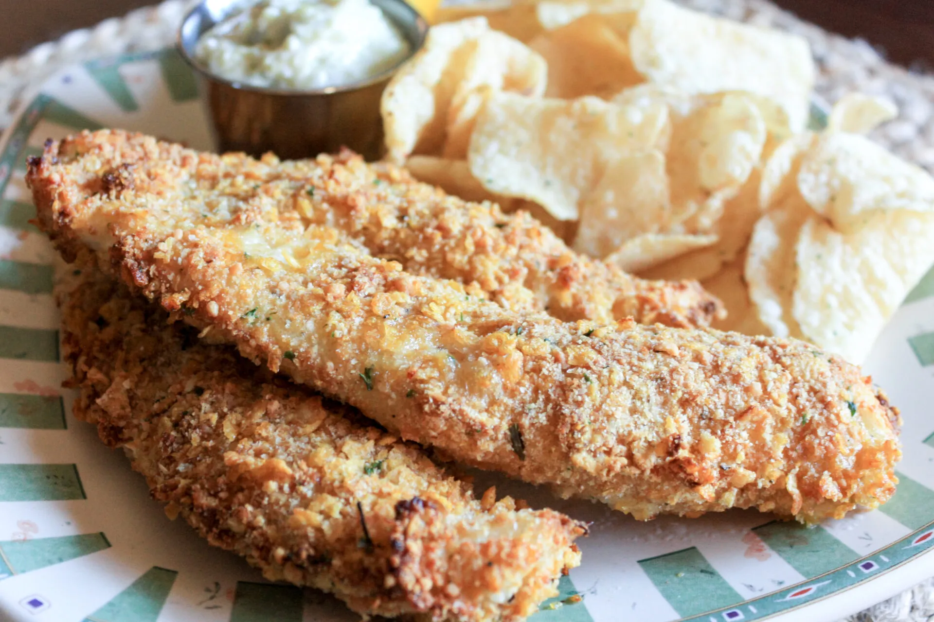 Fillets or Steaks of Walleye Mornay