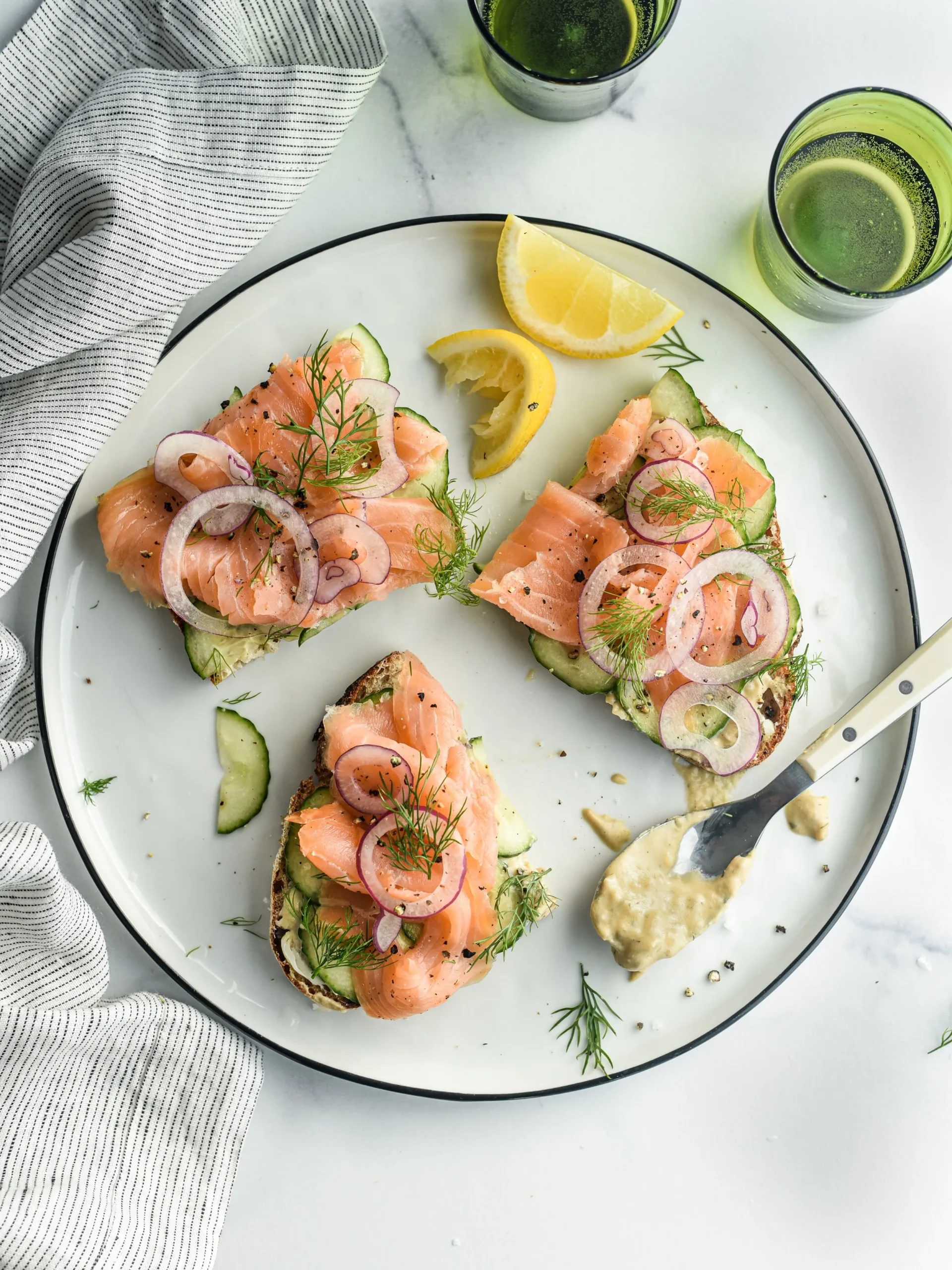 Finnish Smoked Salmon Potato Tartine