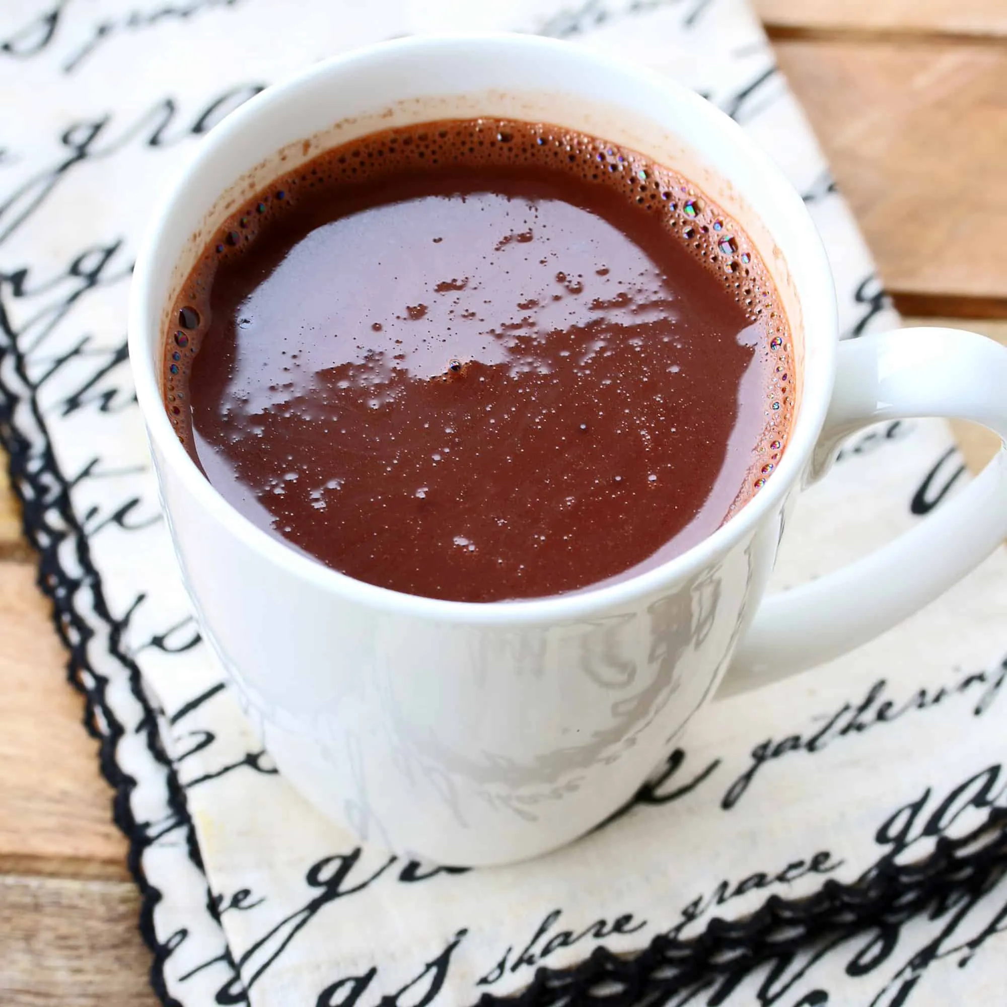 French Style Hot Chocolate (Chocolat Chaud)