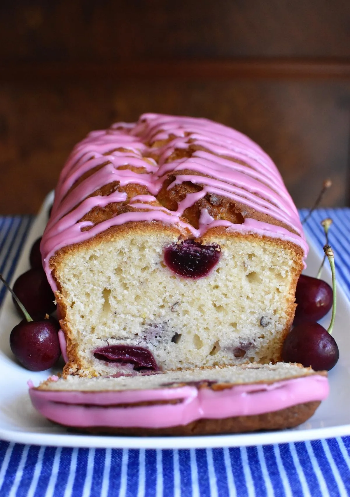 Fresh Cherry Loaf Cake