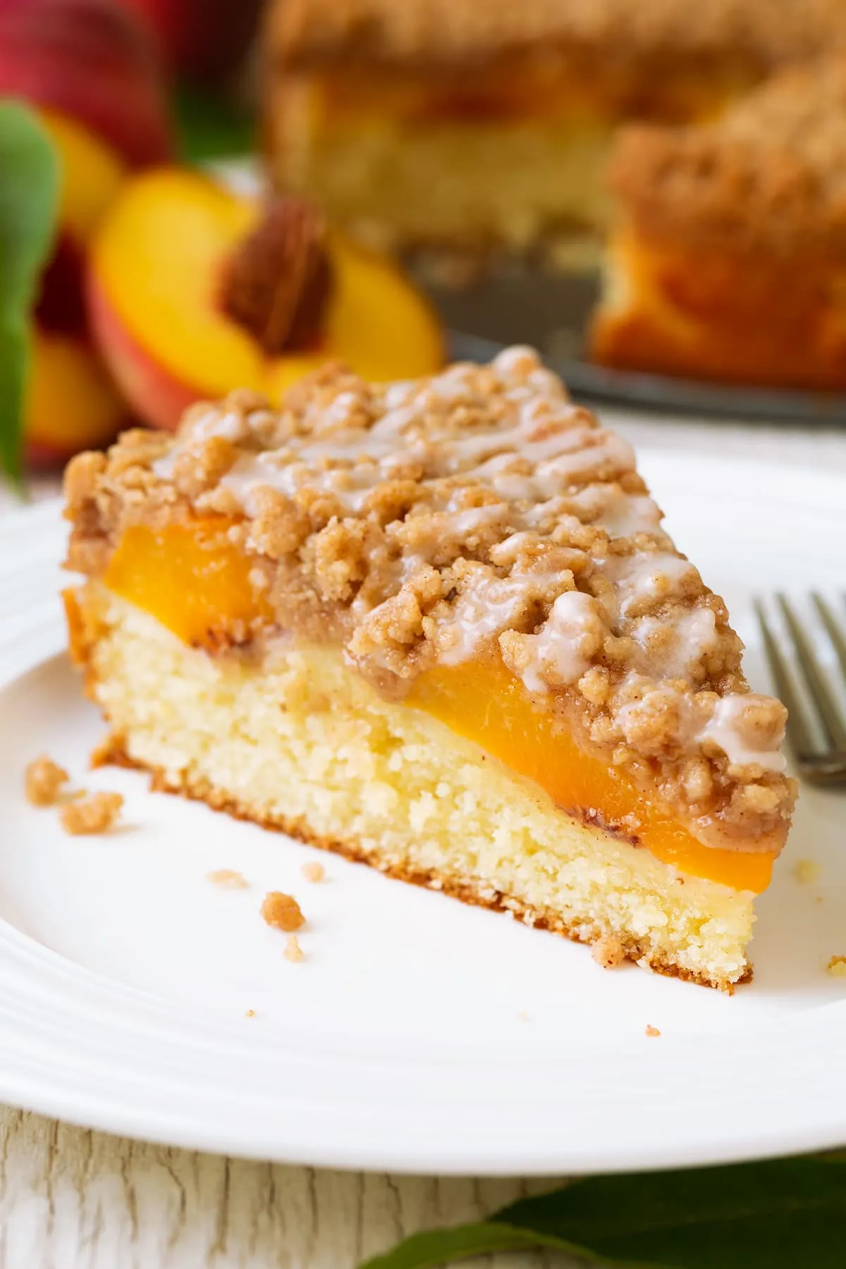 Fresh Peach Coffee Cake