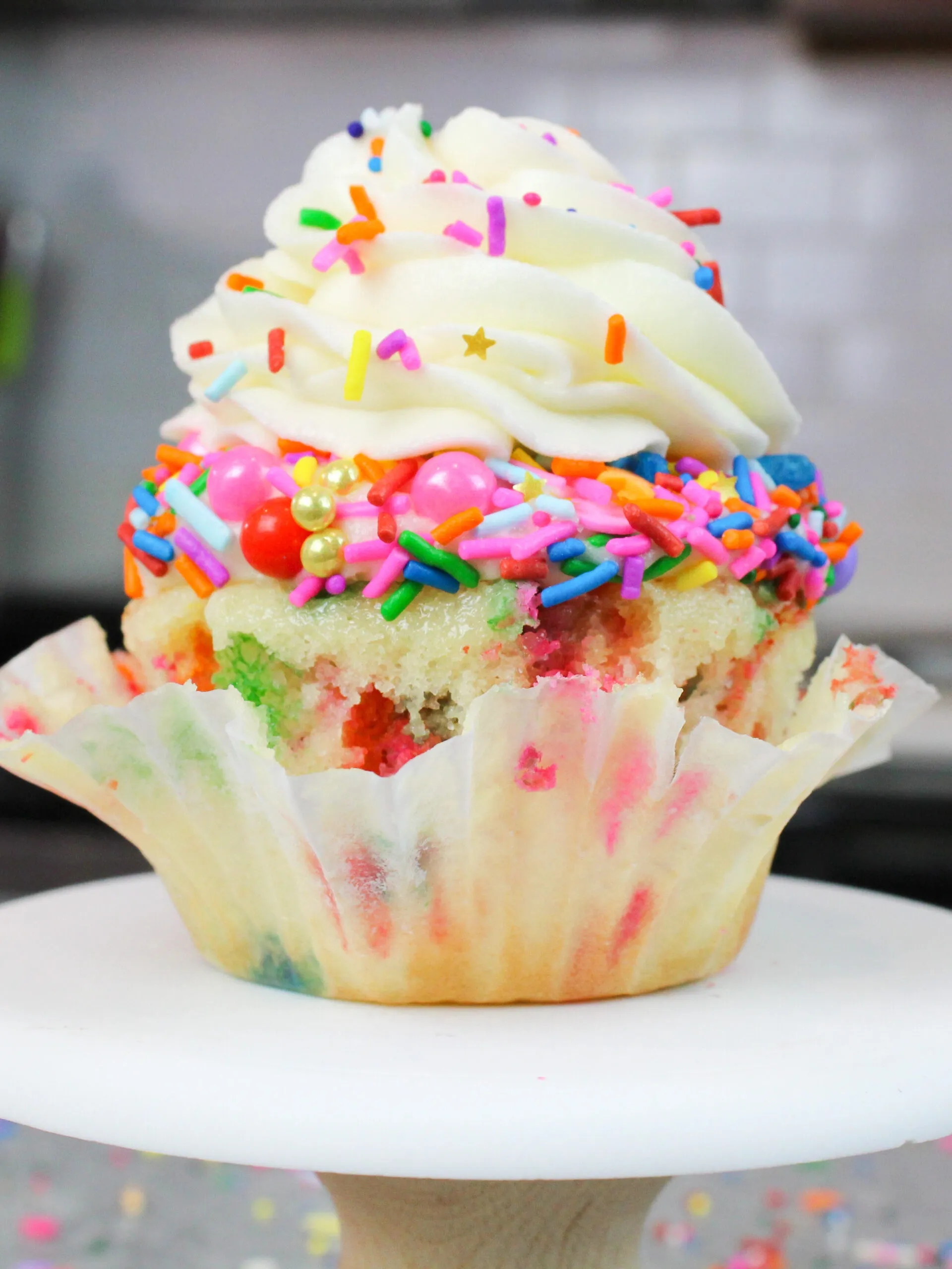 Funfetti Cupcake for One