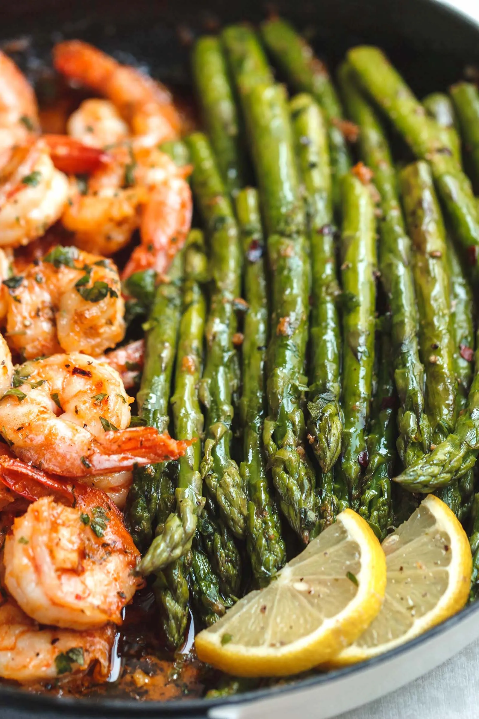 Garlic Chile Asparagus and Shrimp from a Tapas Bar