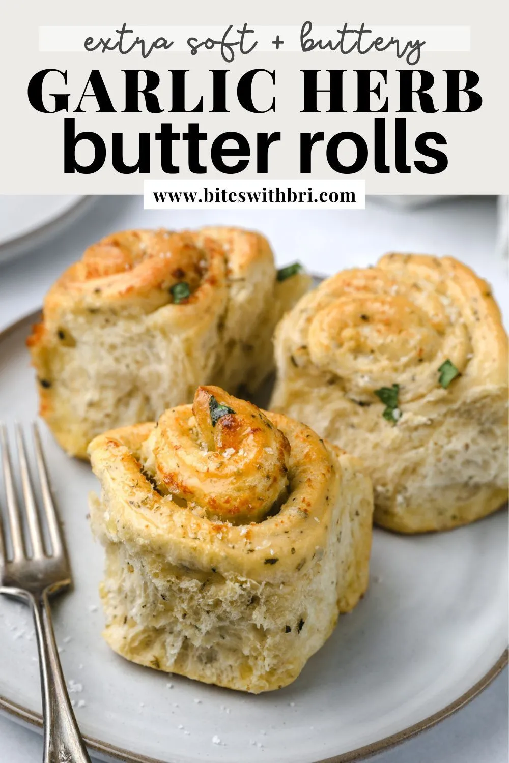 Garlic Herb Butter Rolls Cinnamon Roll Style