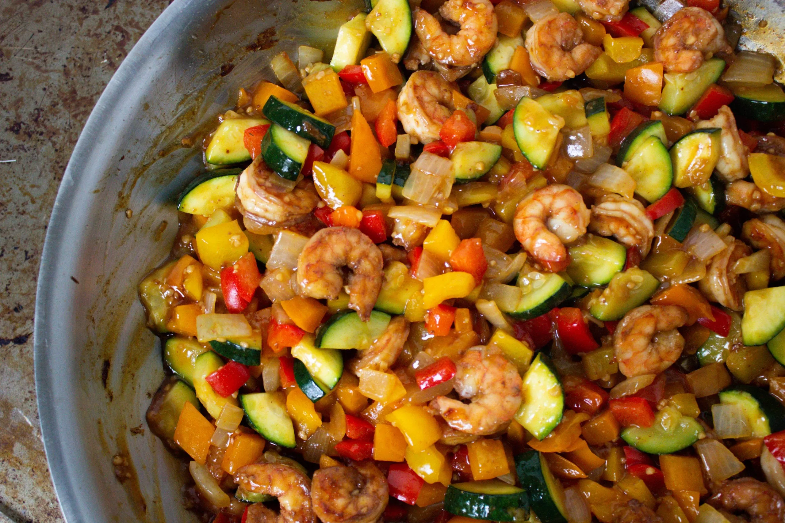 Garlic Shrimp and Vegetable Stir Fry