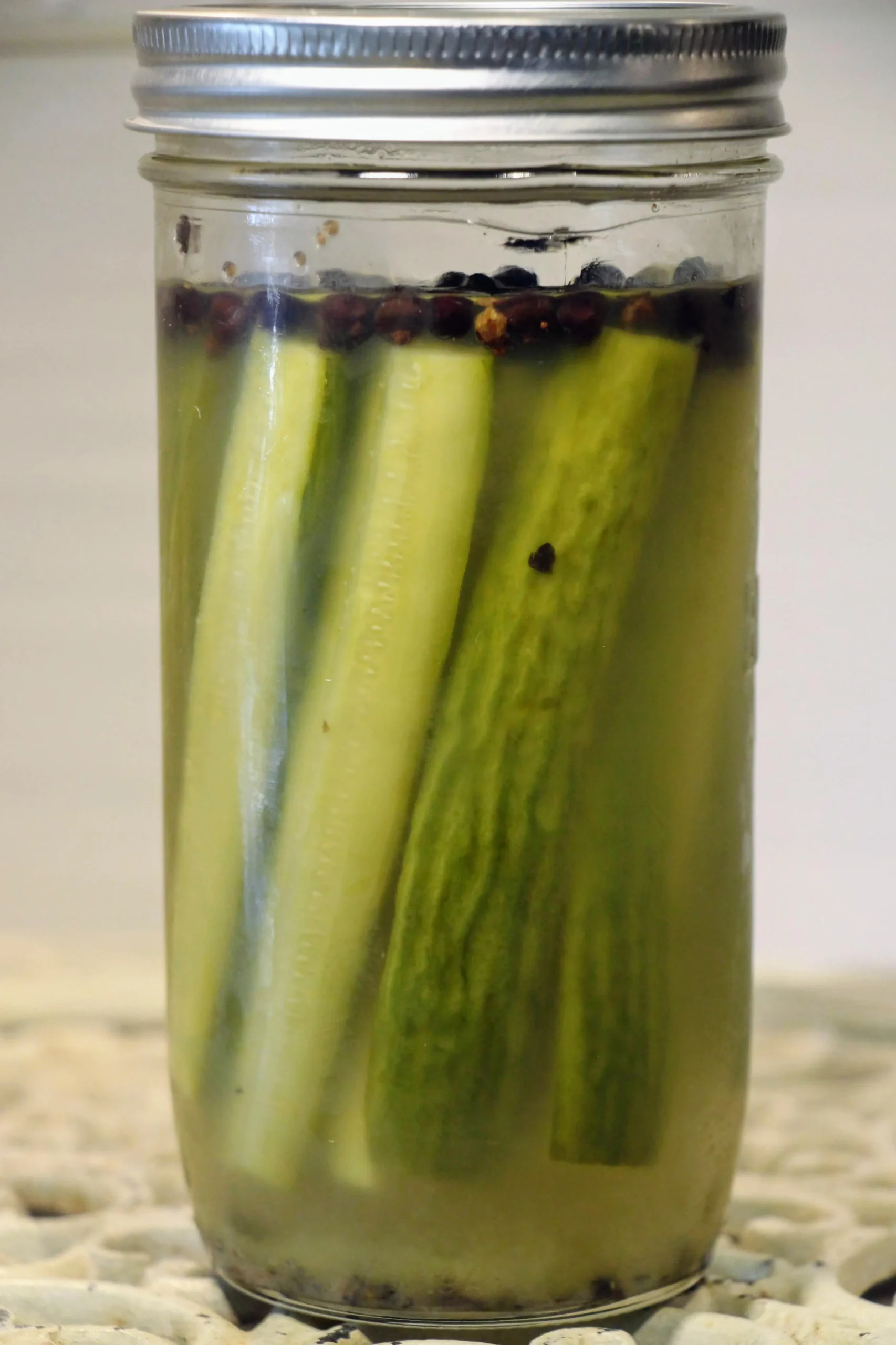 Gin and Tonic Refrigerator Pickles