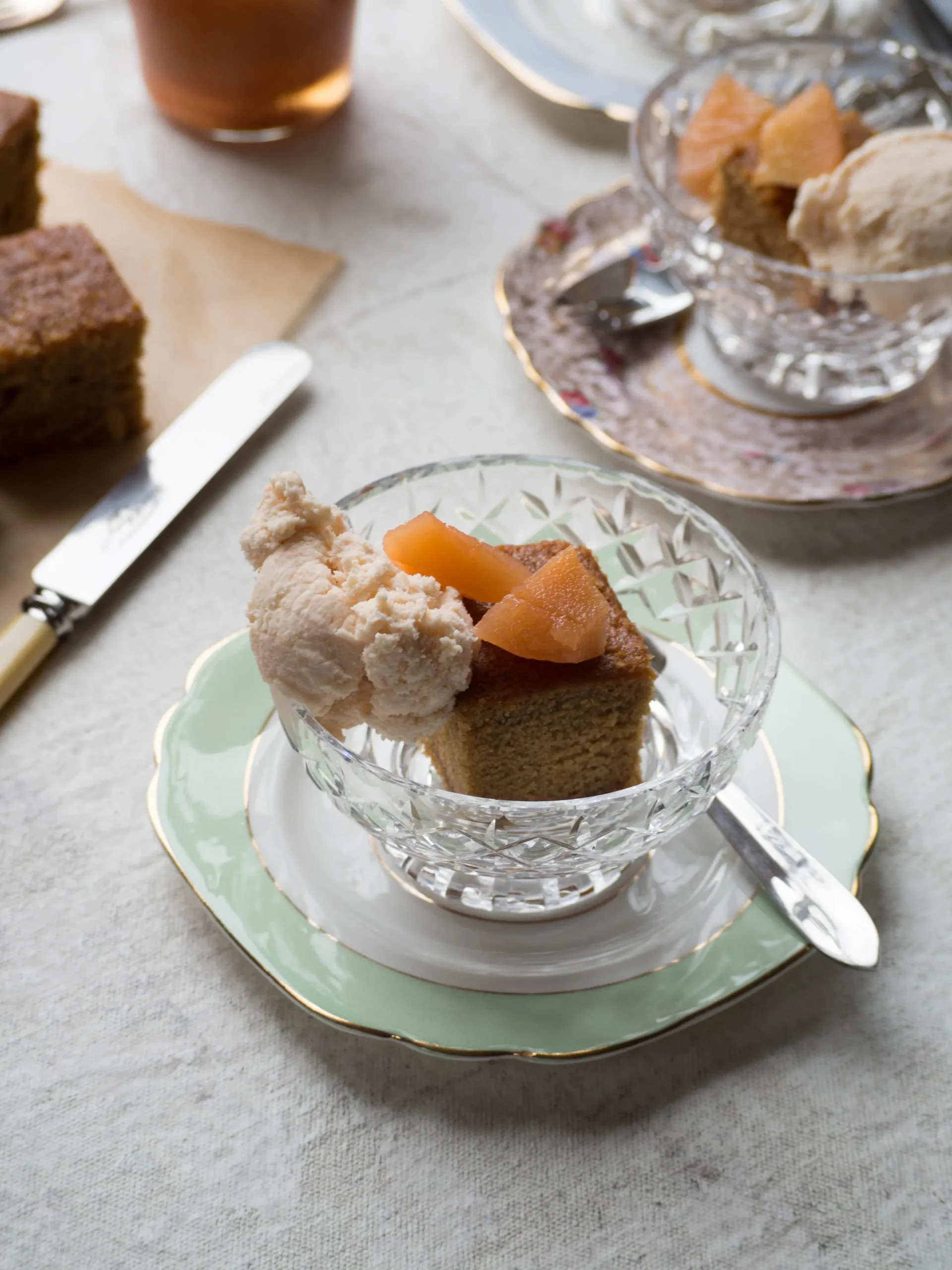 Ginger Vanilla Quince Cake