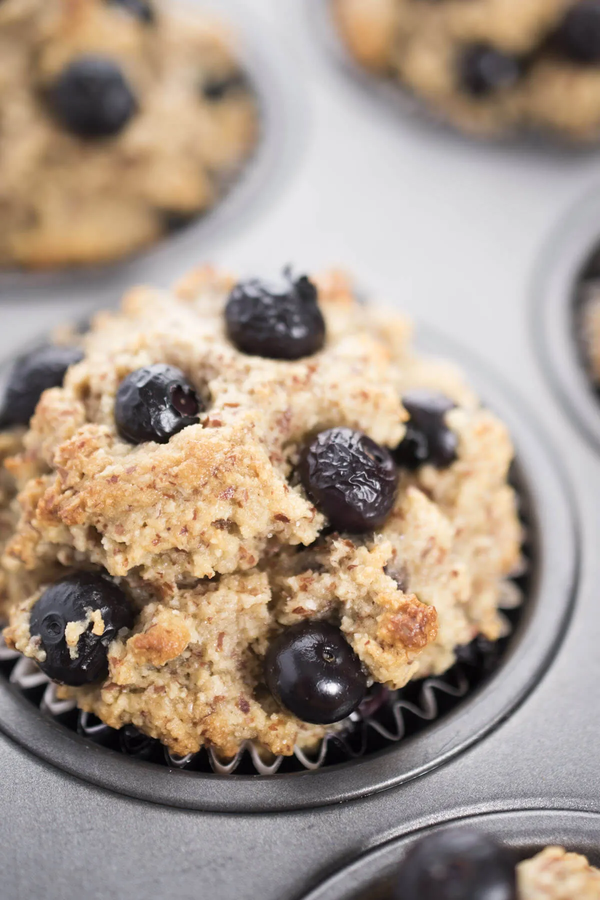 Gluten Dairy Free Breakfast Muffins with Crunchy Almond Crumble